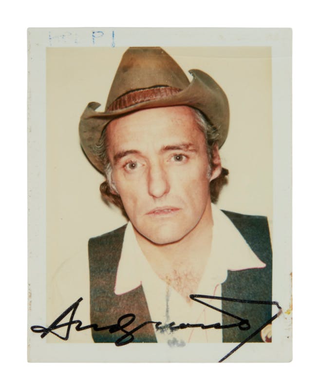 DENNIS HOPPER | ANDY WARHOL-TAKEN AND -SIGNED POLAROID PHOTO