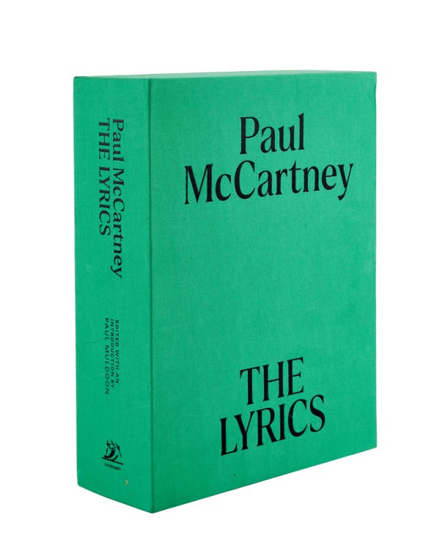 Paul McCartney Signed And Personalized The Lyrics Book Set