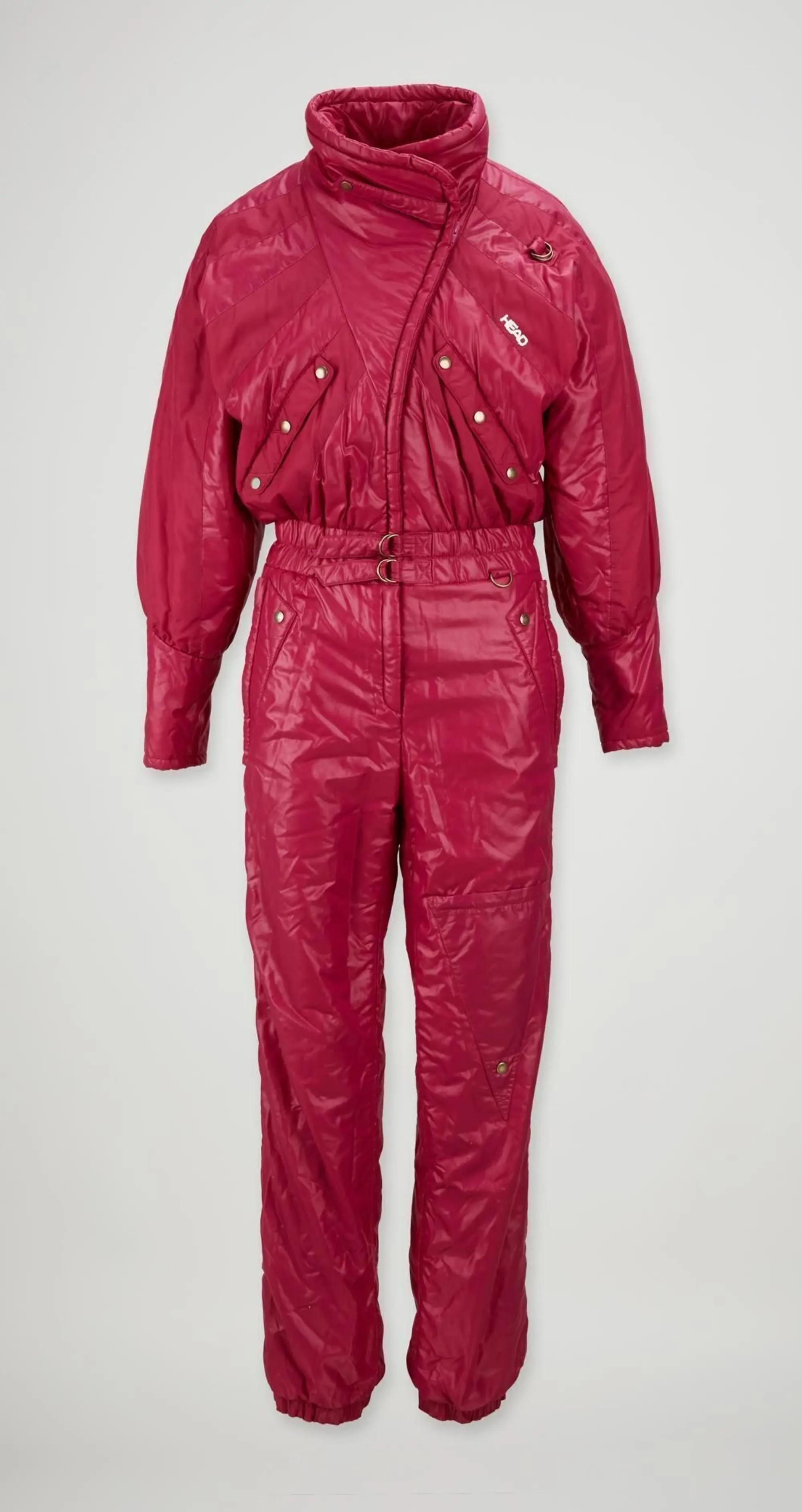 Princess Diana | Photographed HEAD Scarlet Nylon Ski Suit Princess Diana Photographed HEAD Scarlet Nylon Ski Suit