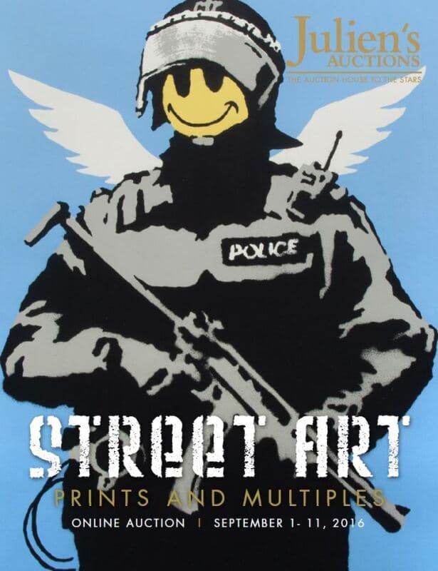 A poster for Julien's Auctions Street Art Now