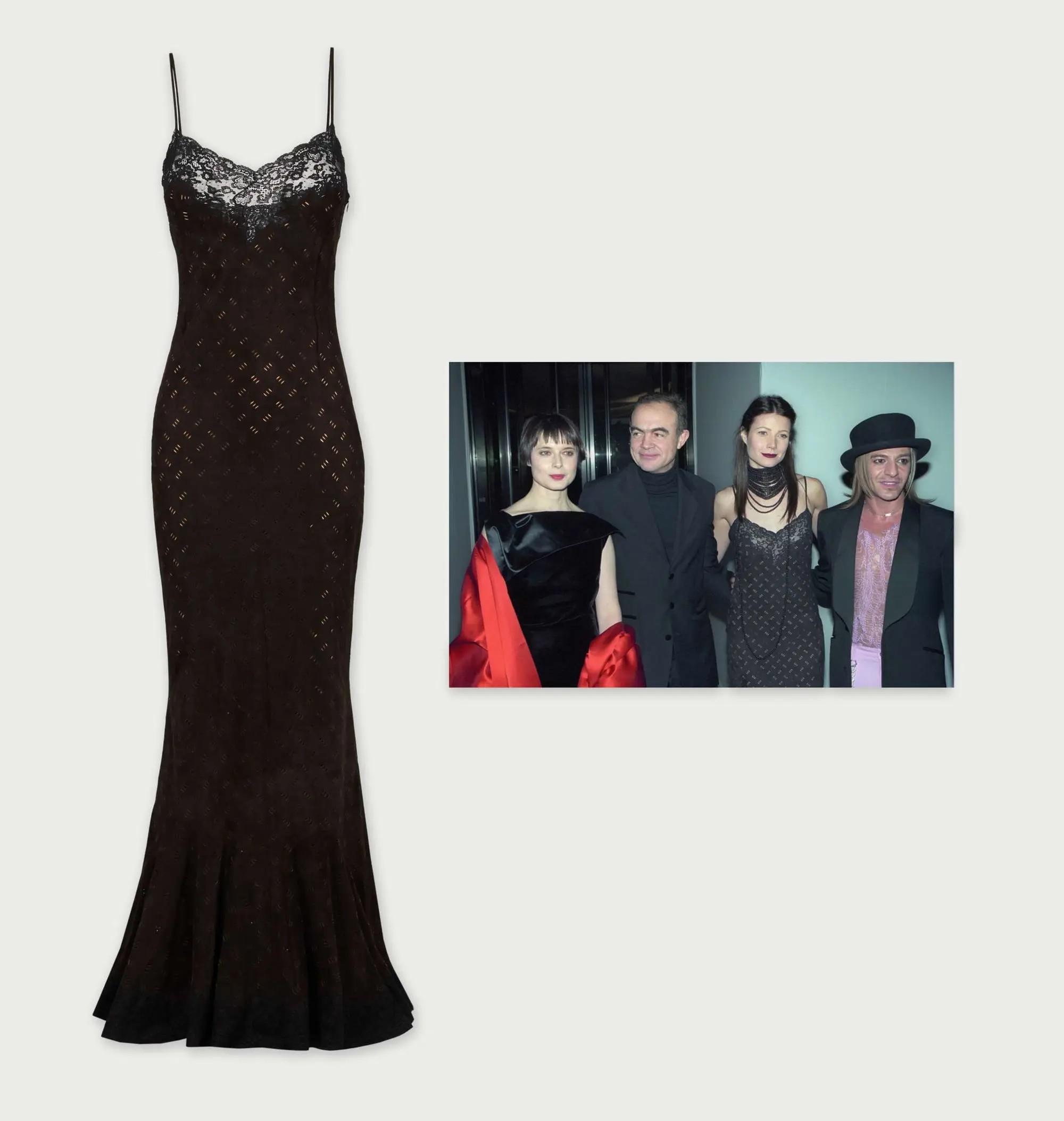 Lot 10 Gwyneth Paltrow  1999 Christian Dior Suede Gown