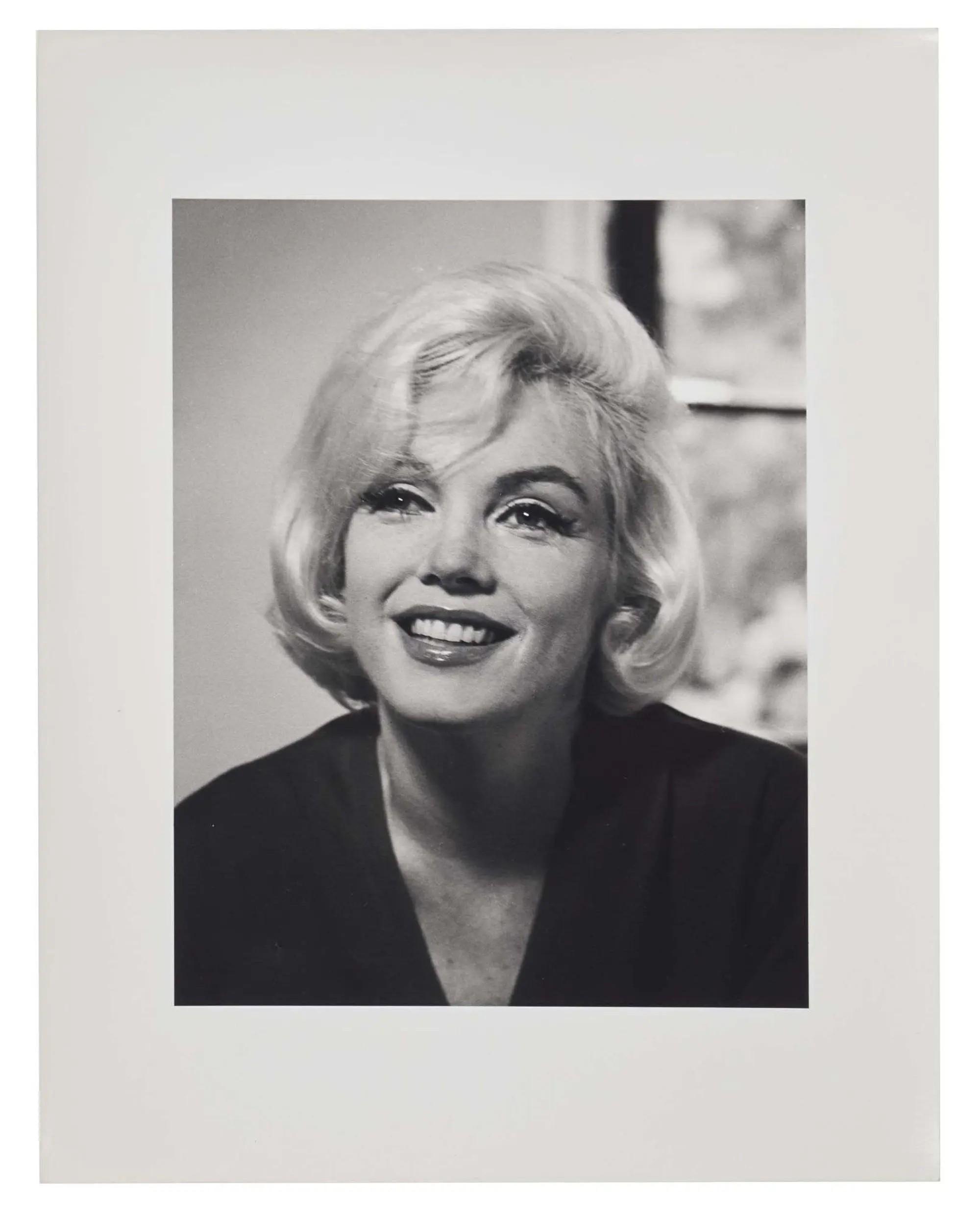 Lot #37. Marilyn Monroe | 1962/1980s Never-Published Black and White Photograph by Allan Grant Lot #37 Marilyn Monroe 1962/1980s Never-Published Black and White Photograph by Allan Grant