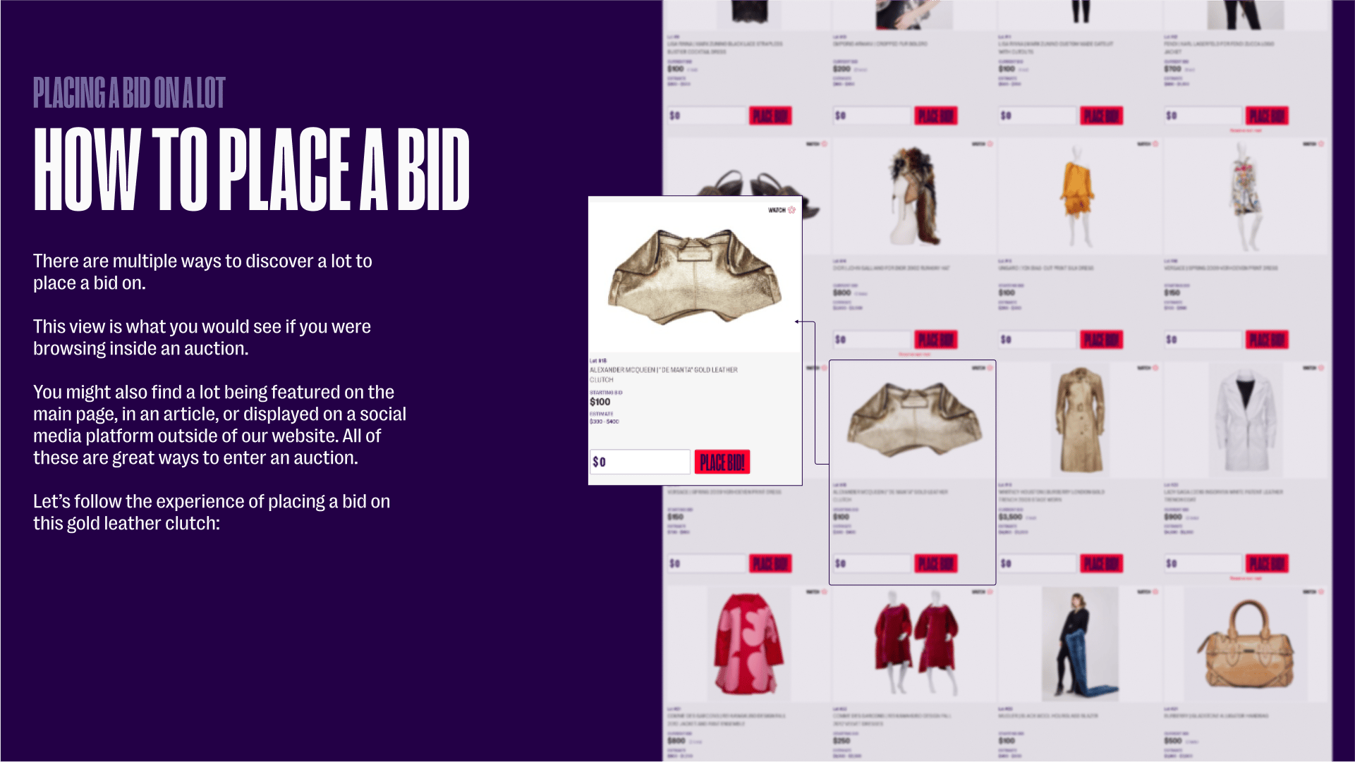 How to choose a lot to bid on