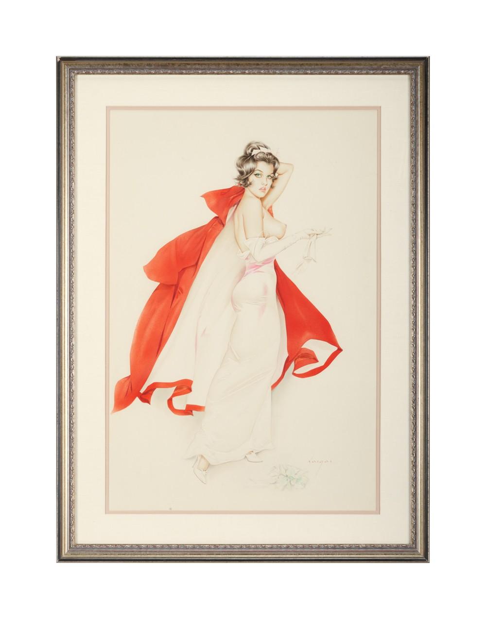 Alberto Vargas Girl Pinup September 1963 Watercolor Drawing | Estimate: $10,000-$20,000 Alberto Vargas Girl Pinup September 1963 Watercolor Drawing Estimate: $10,000-$20,000