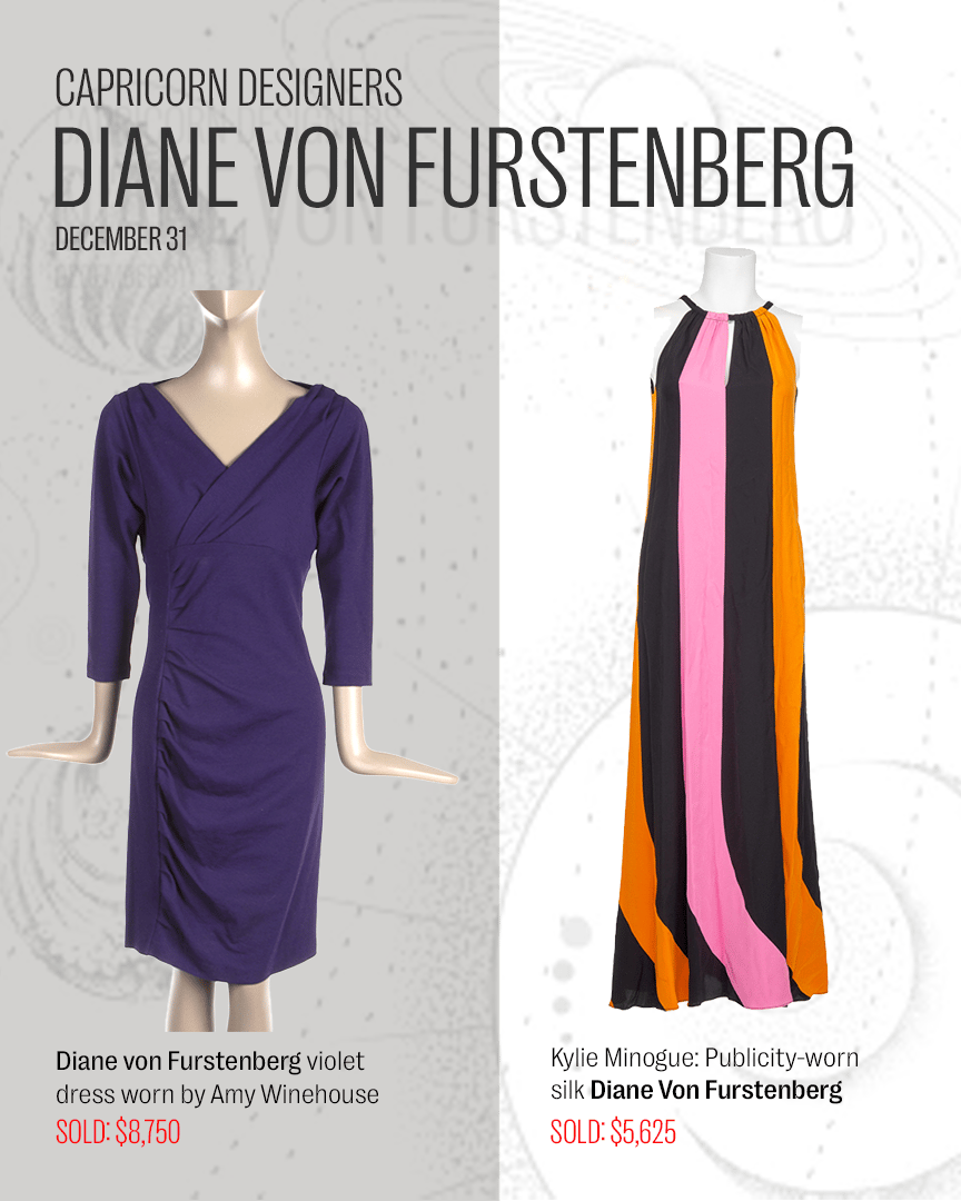 a purple and orange dress by diane von furstenberg