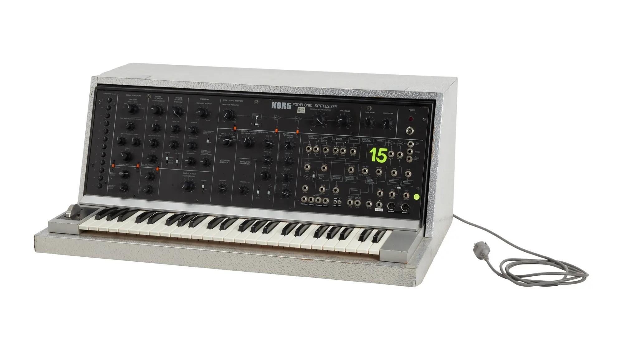 Lot #112. Florian Schneider | Korg PS-3100 Polyphonic Synthesizer, Textured Metal Lot #112 Florian Schneider Korg PS-3100 Polyphonic Synthesizer, Textured Metal