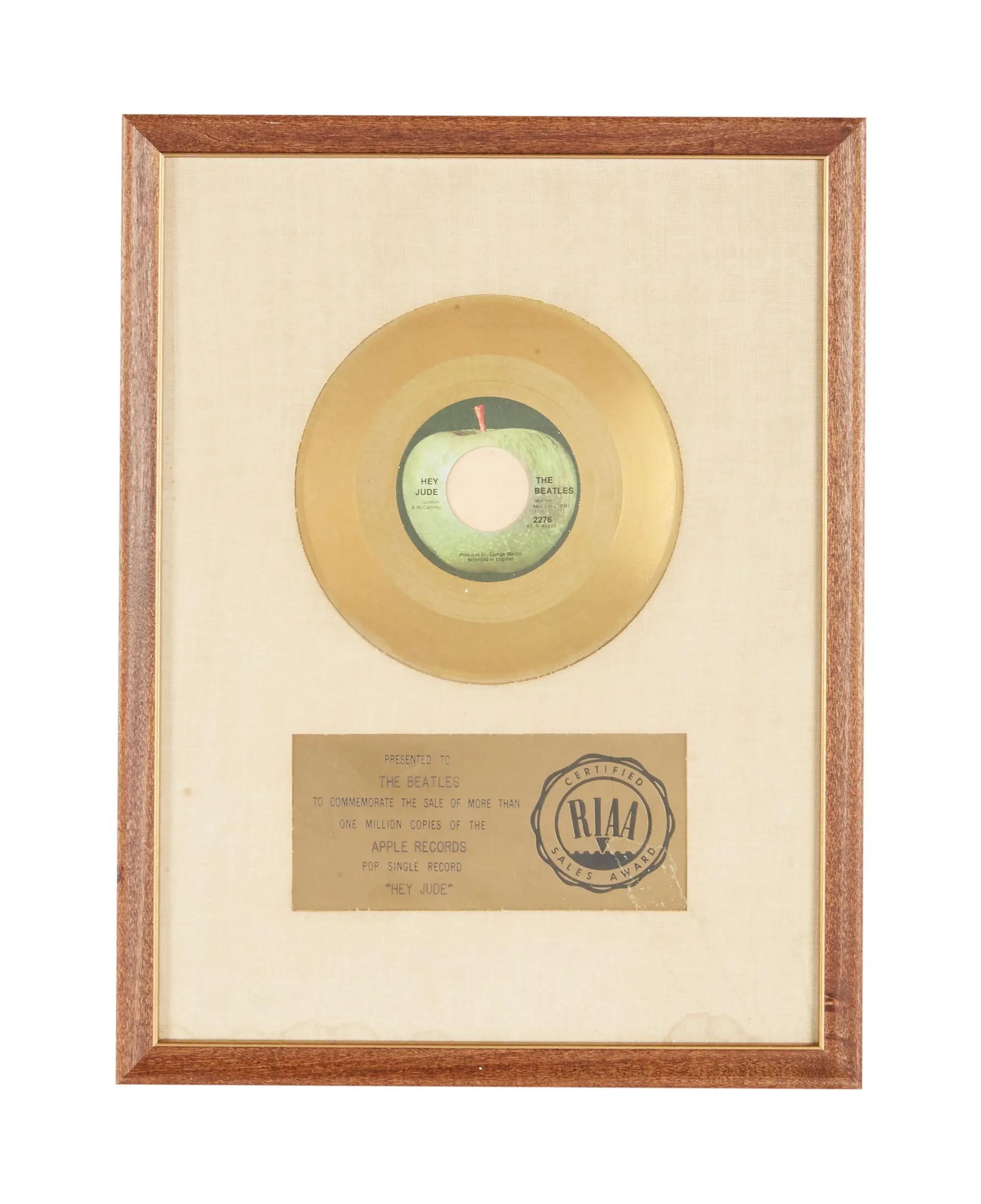 an riaa gold record