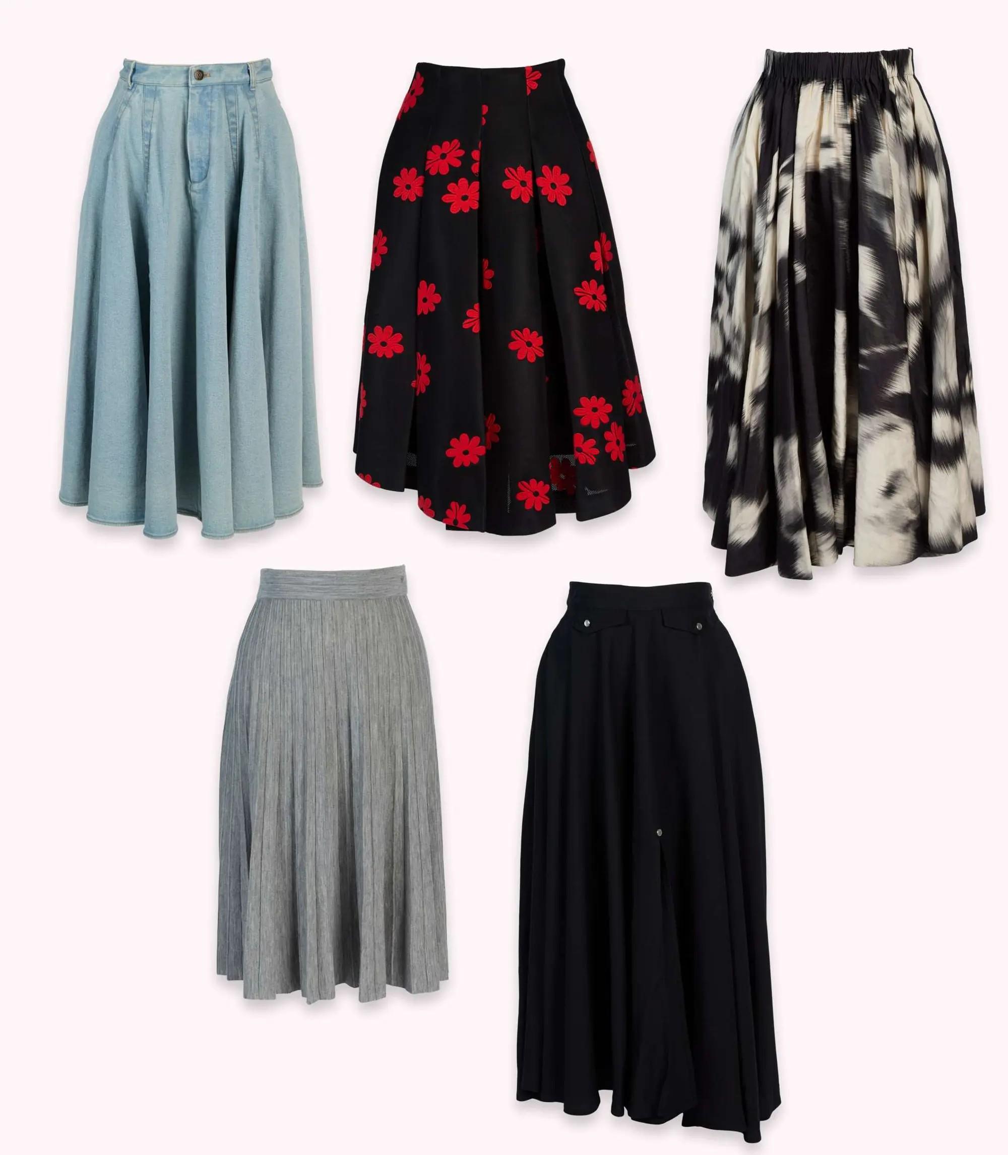 Lot #158  And Just Like That… Charlotte York-Goldenblatt Wardrobe, Designer Skirts (5)
