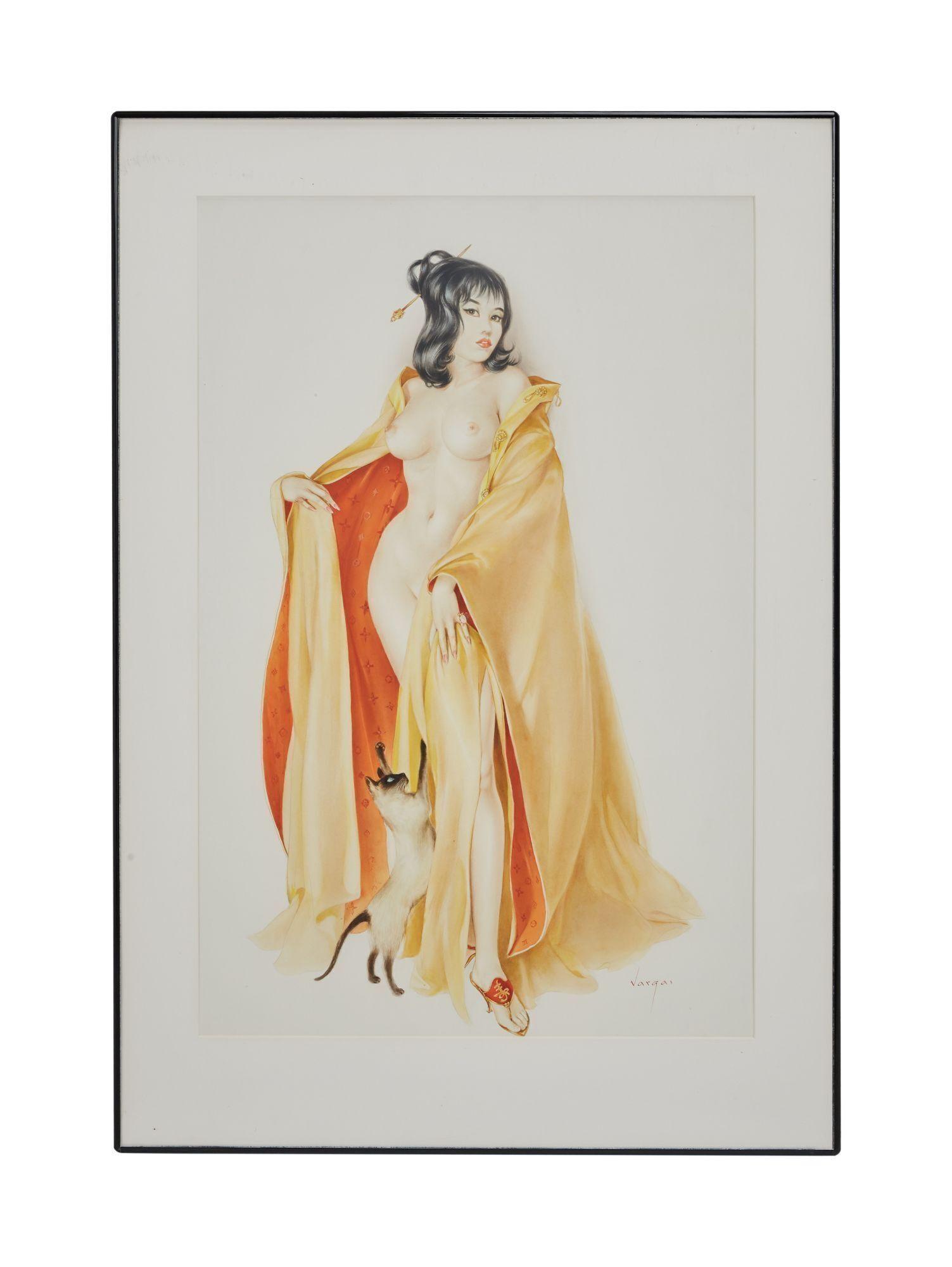 Playboy Alberto Vargas Girl November 1964 Pinup Drawing