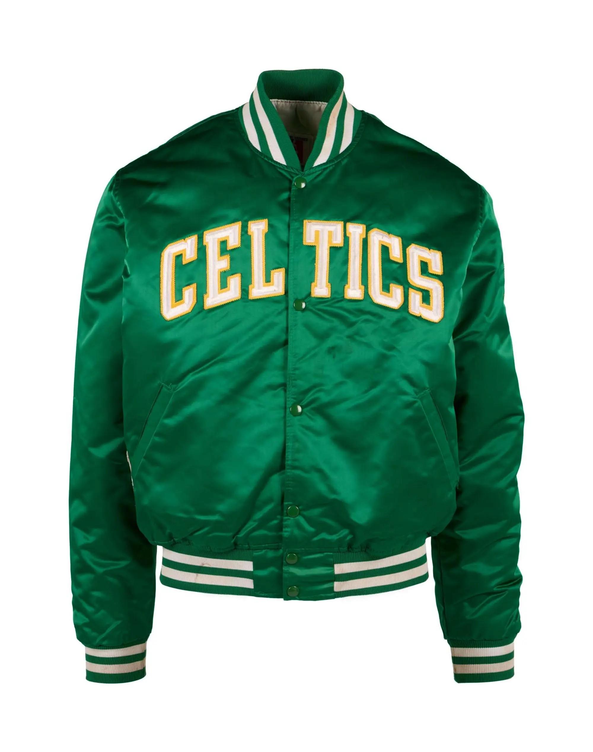 Lot #170. Lawrence “Ram Rod” Shurtliff | Vintage 1985 Team-Signed Boston Celtics Jacket with Laminated Passes Lot #170 Lawrence “Ram Rod” Shurtliff Vintage 1985 Team-Signed Boston Celtics Jacket with Laminated Passes
