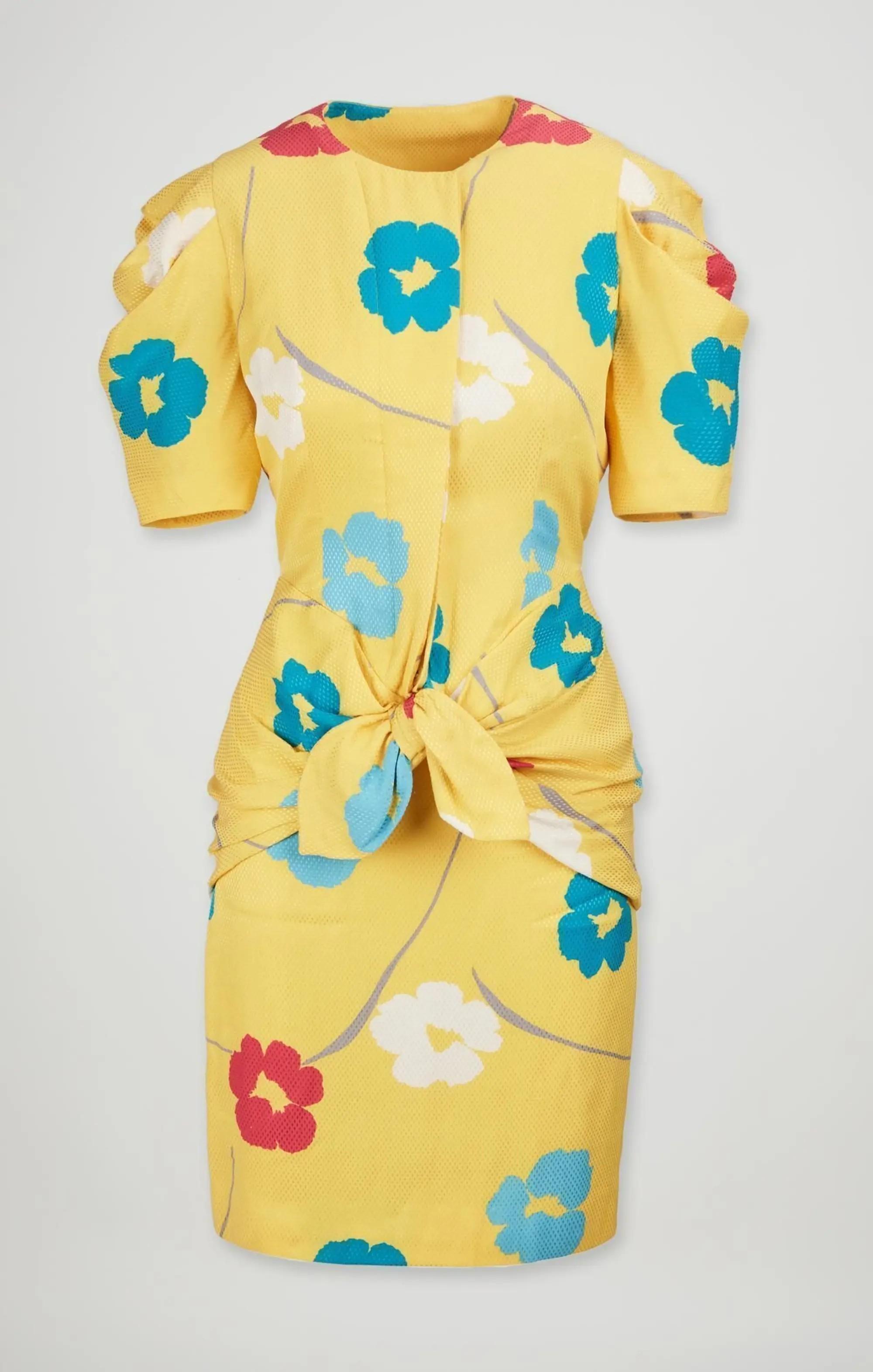 Princess Diana | 1987 Bruce Oldfield Yellow Floral Ensemble Princess Diana 1987 Bruce Oldfield Yellow Floral Ensemble