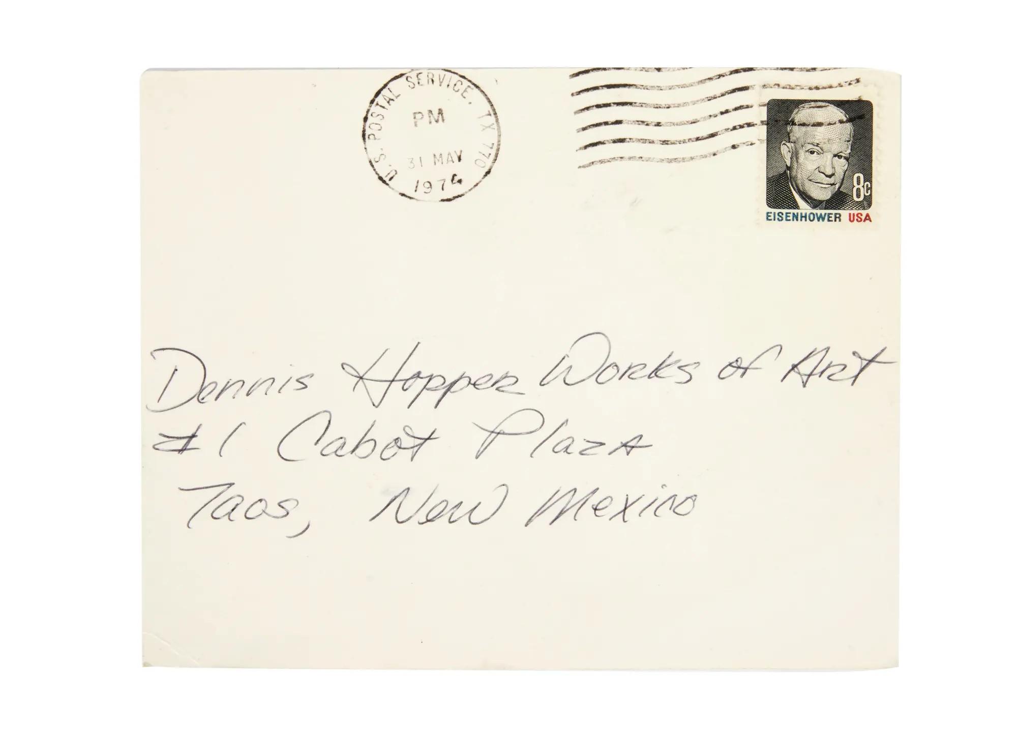a post card advertisement for edward ruscha gallery in june 1974