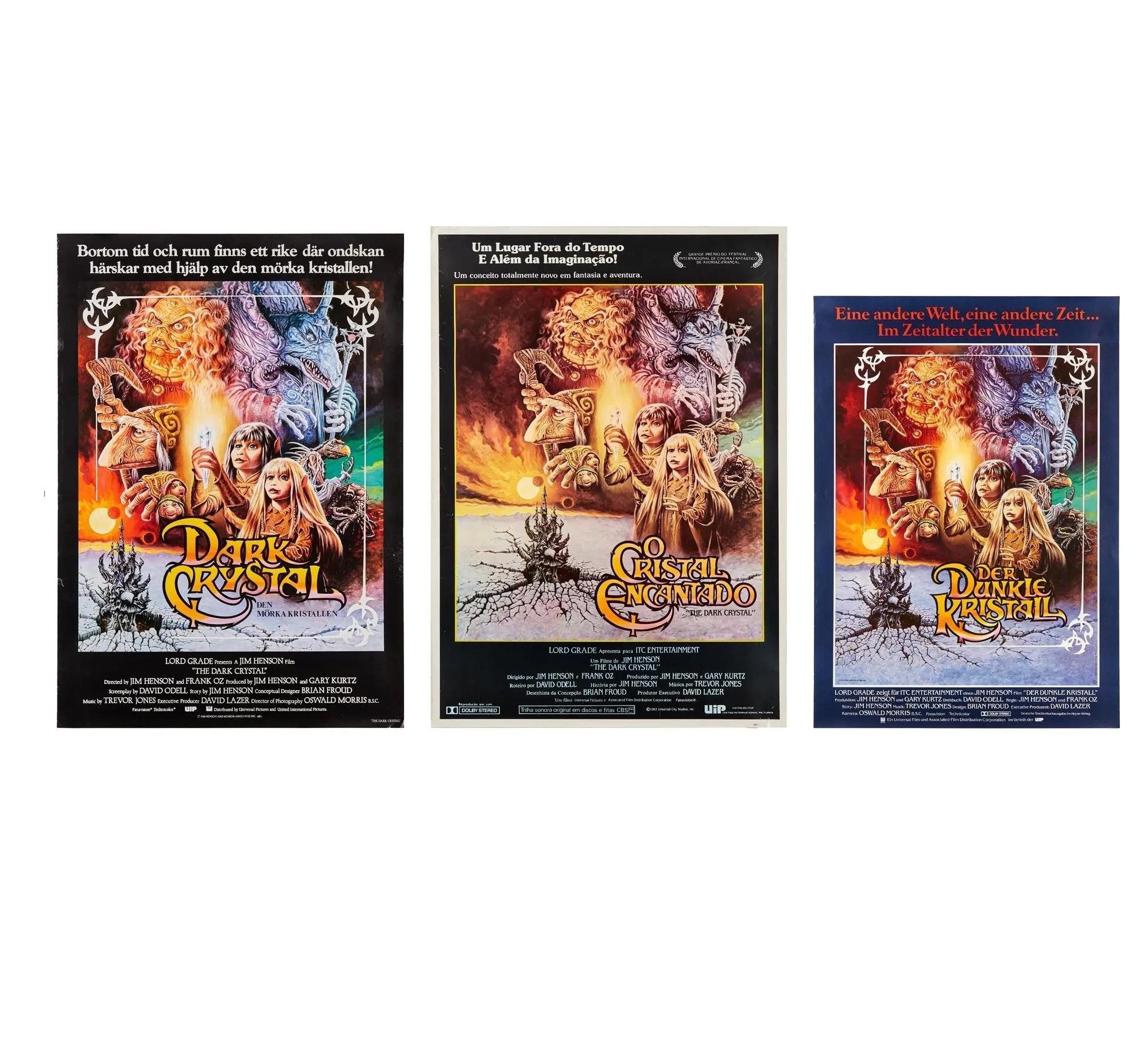 Lot #78  The Dark Crystal Three Foreign One-Sheet Posters