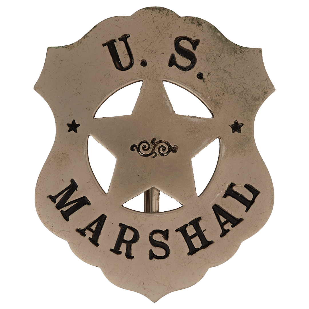 a badge that says u.s. marshal on it