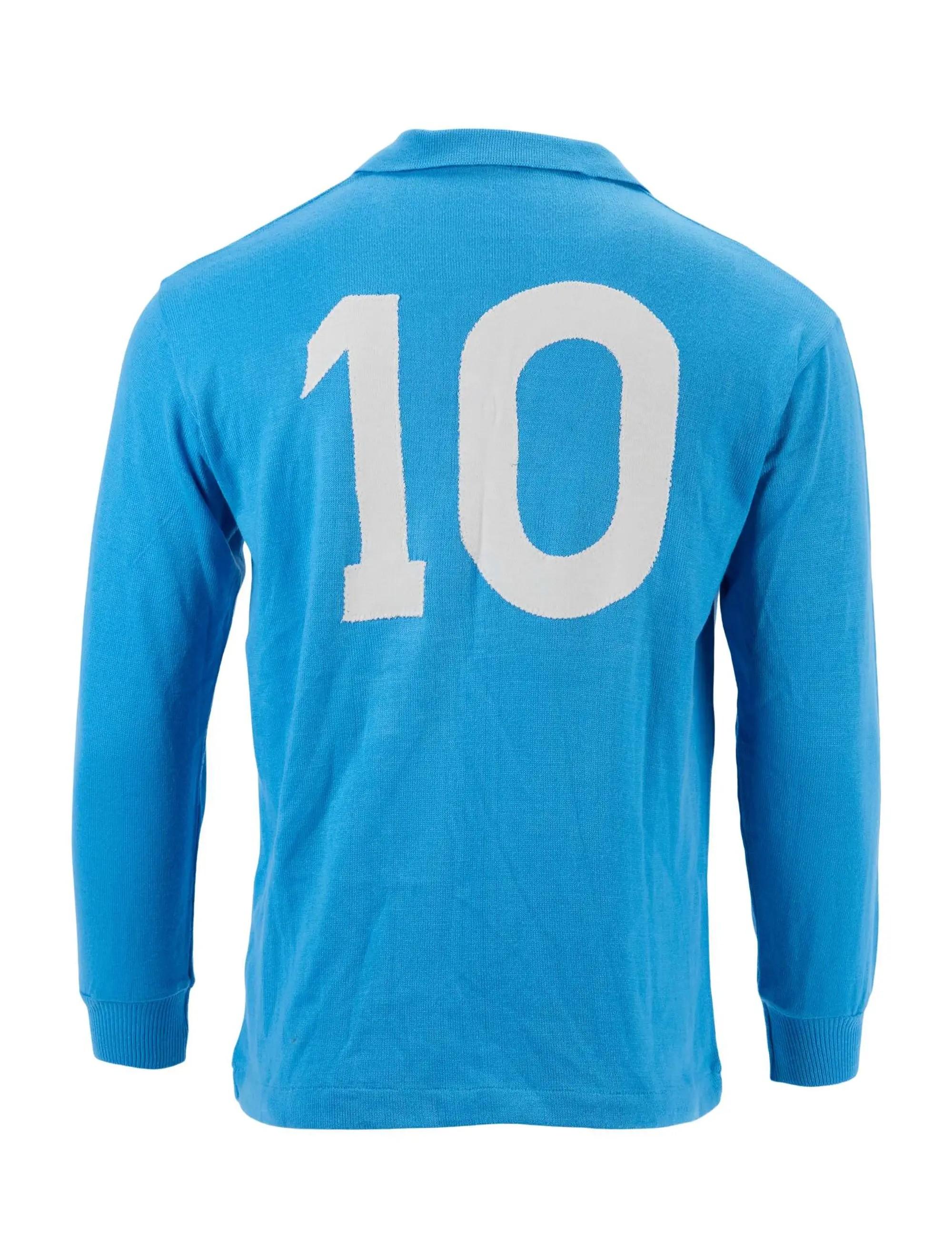 Lot #81  Diego Maradona Match-Worn 1990 Napoli Jersey (MEARS)
