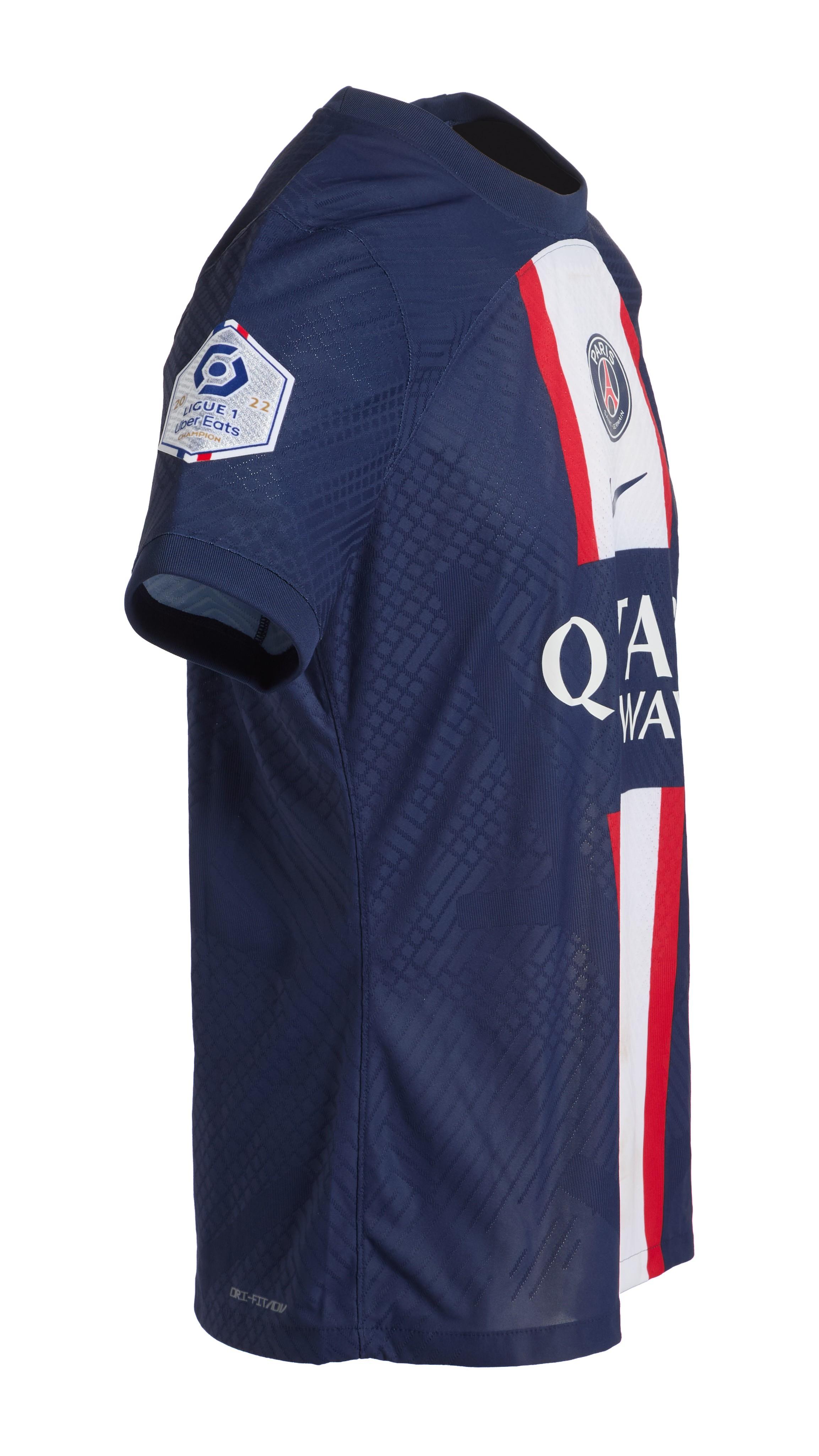 Kylian Mbappe | Match-Worn 2022 Paris Saint-Germain Jersey (MeiGray)