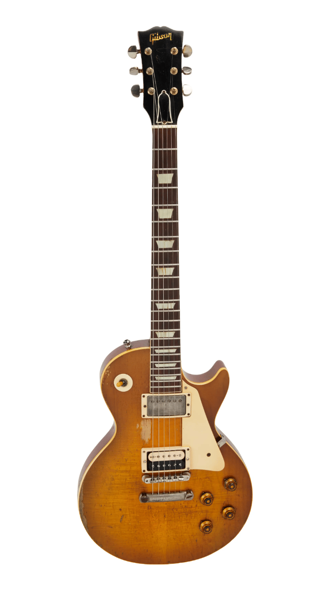 Lot #256. Keith Richards | Played, Photo Matched, and Signed 1960 Gibson Les Paul Standard, Sunburst Lot #256 Keith Richards Played, Photo Matched, and Signed 1960 Gibson Les Paul Standard, Sunburst