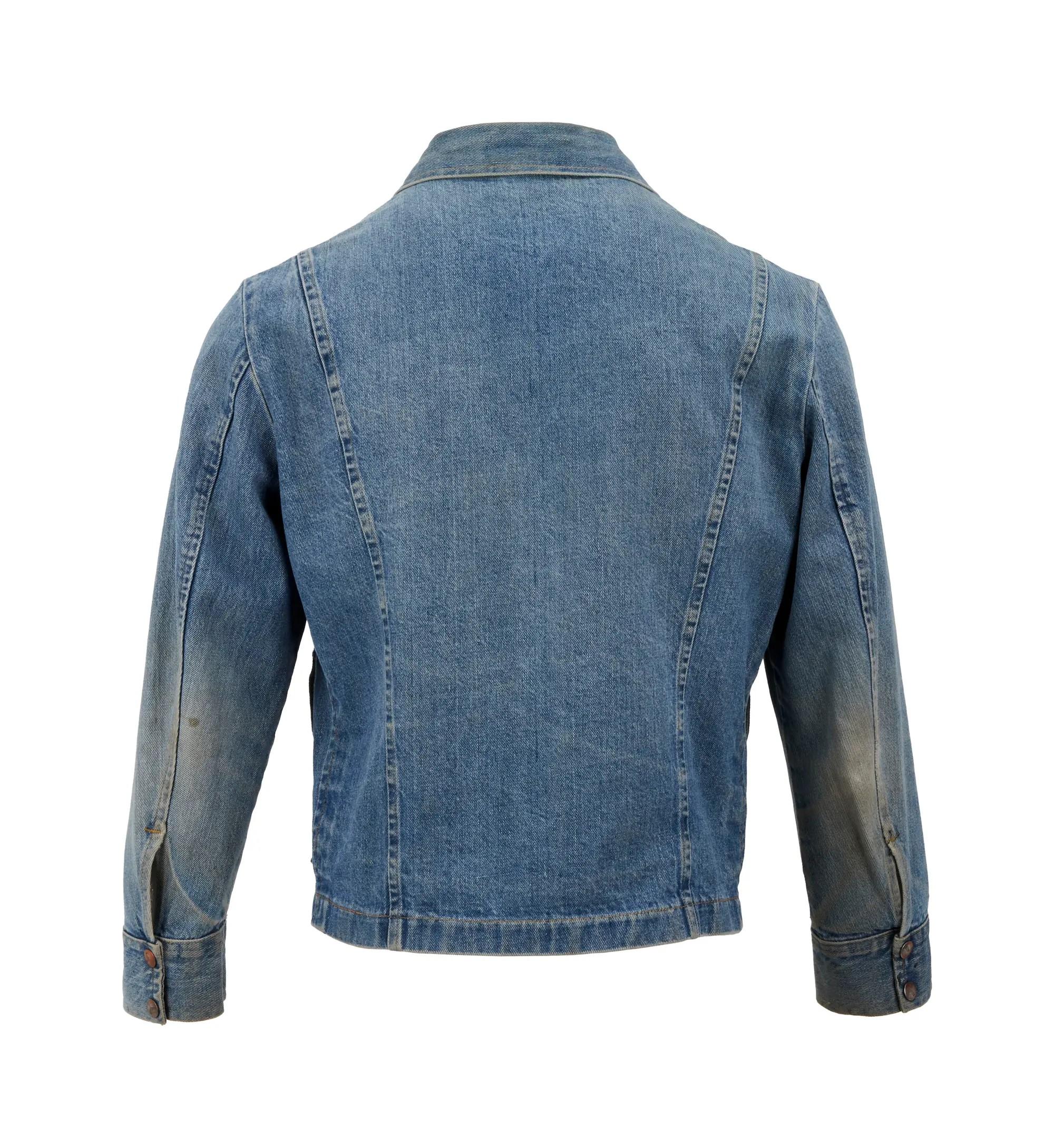 a 1980 jean jacket from dennis hopper's film out of the blue