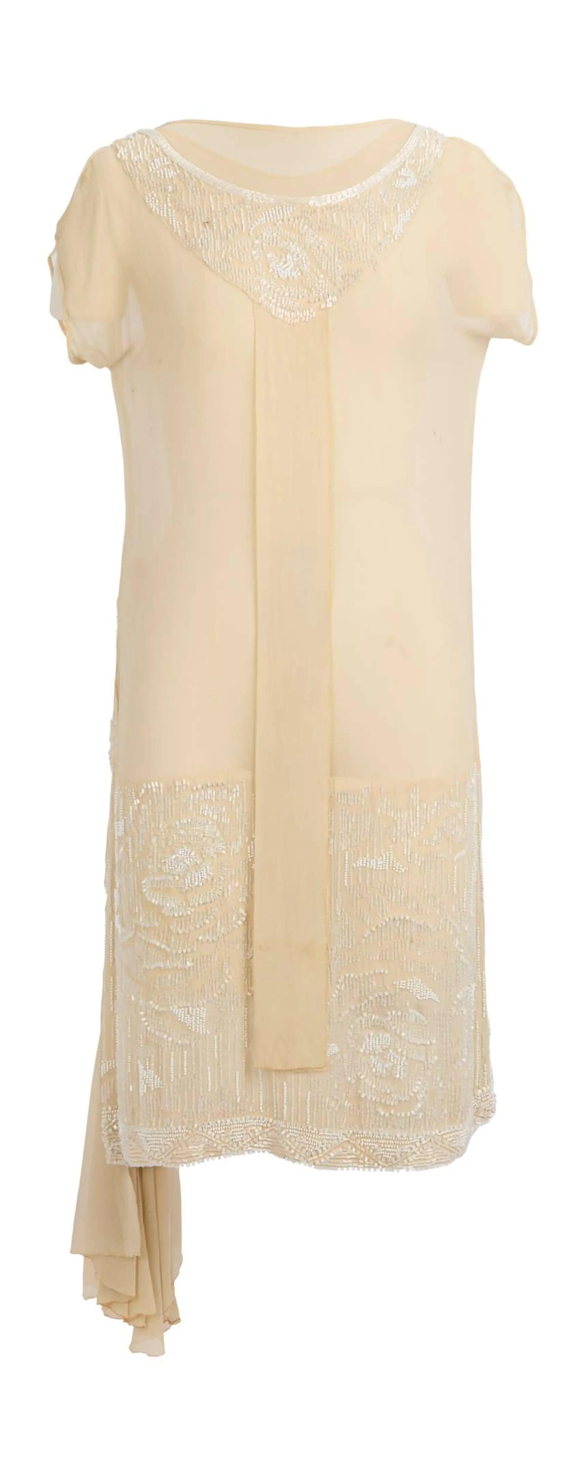 Lot #140  Joan Crawford Late 1920s Beaded Flapper Dress 2