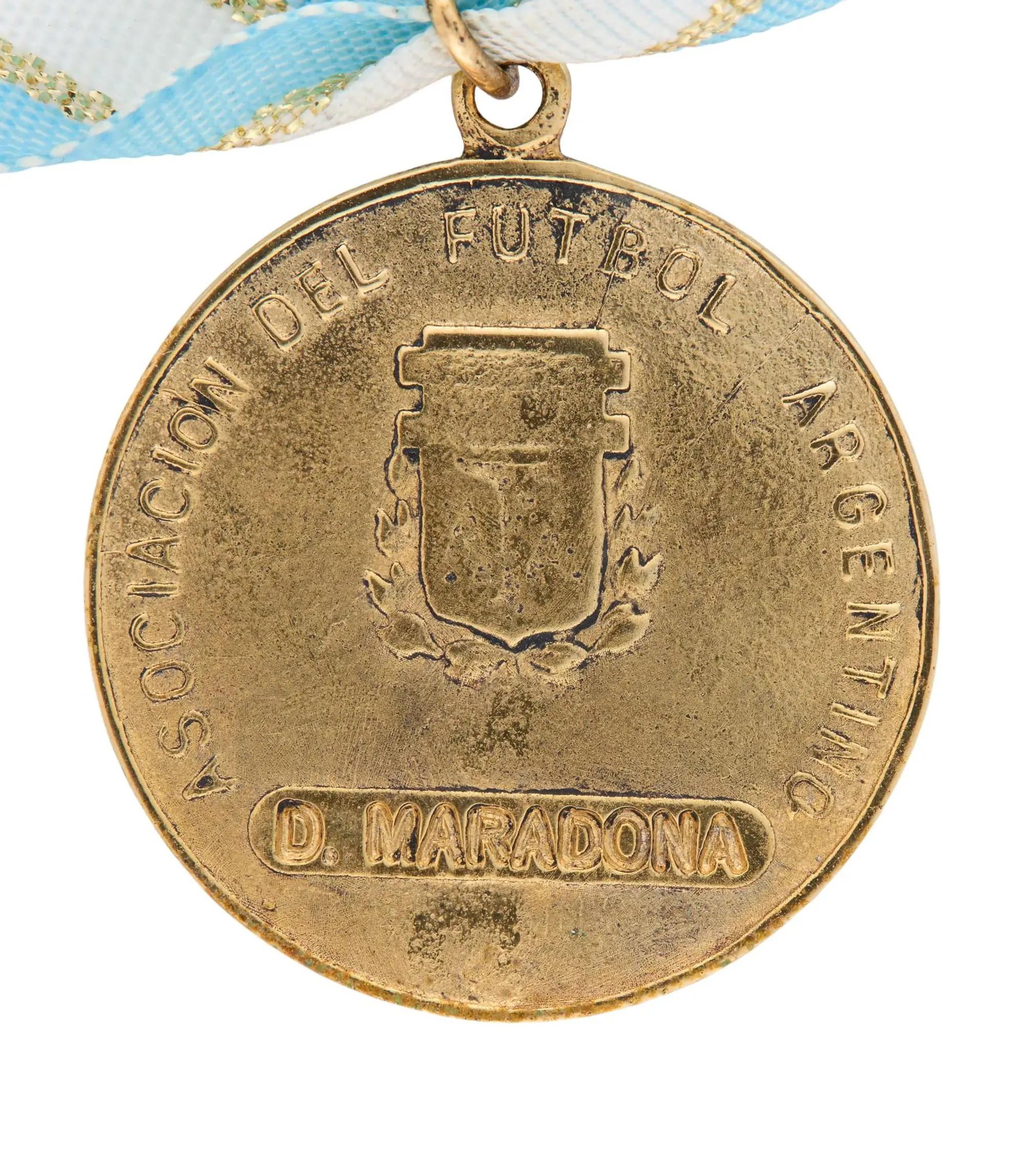 Lot #80  Diego Maradona 1986 World Cup AFA Commemorative Medal