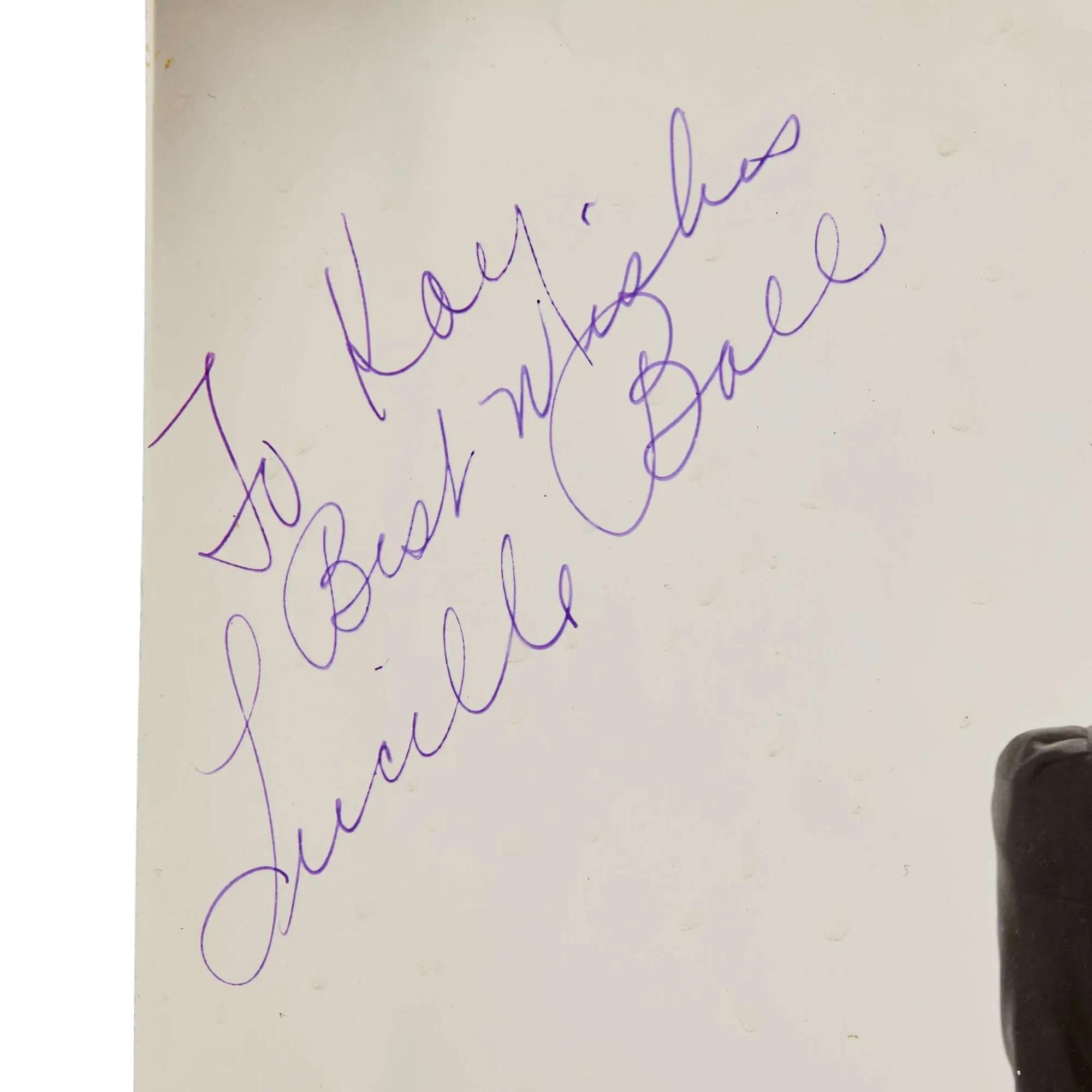 Lot #205 Lucille Ball Signed 1938 Photograph 2