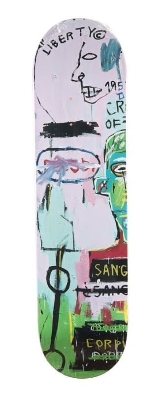 AFTER JEAN-MICHEL BASQUIAT IN ITALIAN SKATE DECKS 2014