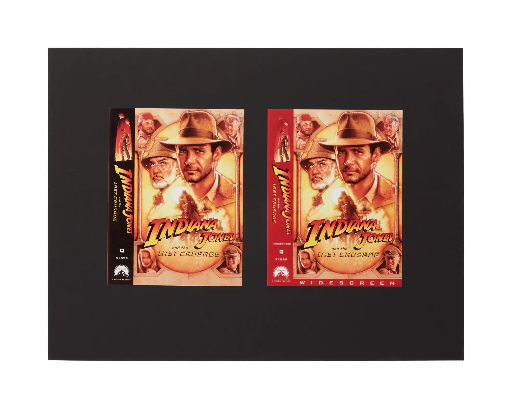 Indiana Jones Raiders of the Lost Ark, Temple of Doom, and Last Crusade VHS Cover Mock-Ups