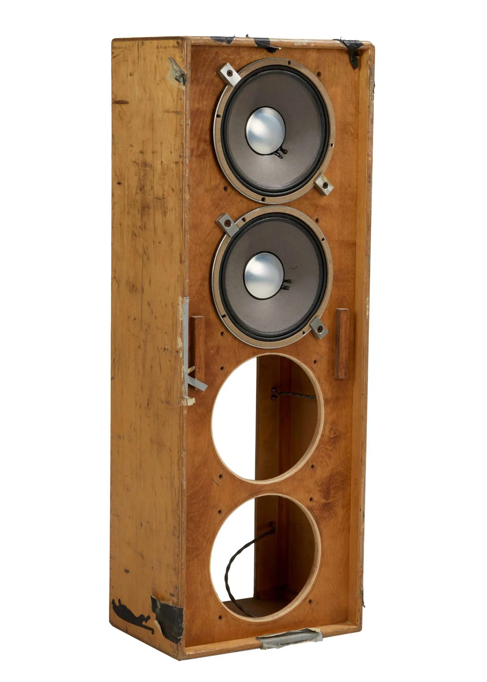 Lot #50  Hard Truckers Vertical 4x12 Speaker Cabinet Used in 1977 with Grateful Dead, Later with Jerry Garcia Band, Includes Extra JBL Speaker