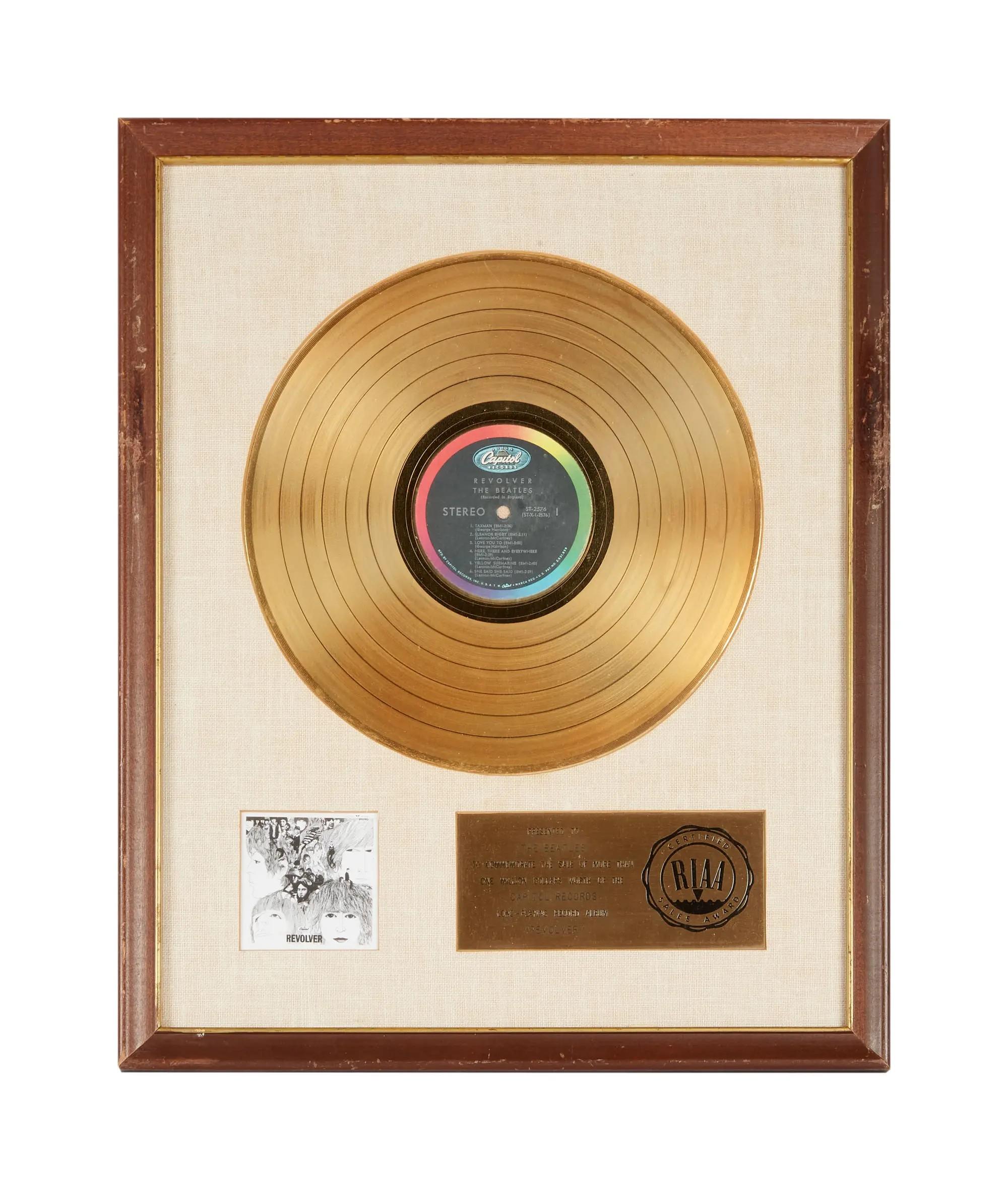 an riaa gold record