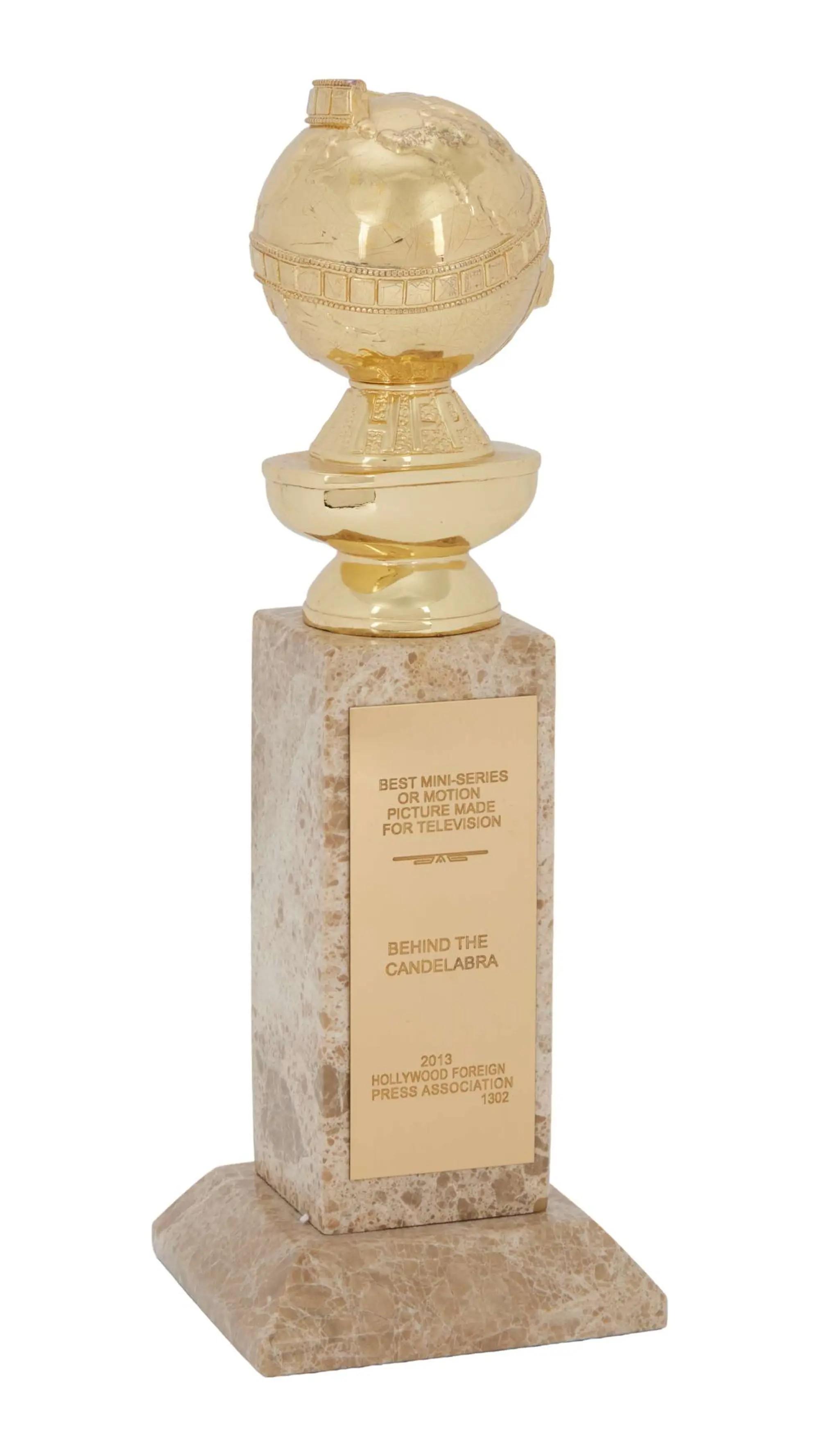 Lot #147  Jerry Weintraub “Behind the Candelabra” Golden Globe Award