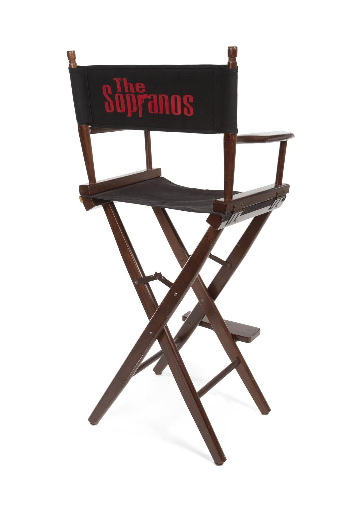 James Gandolfini Signed Director's Chair With Chairback From “The Sopranos”