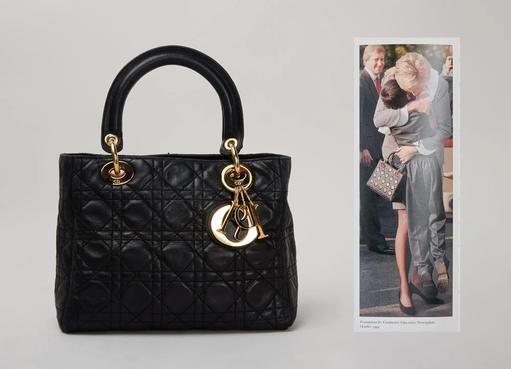 Princess Diana 1995 Lady Dior Lambskin Handbag with Book (With Book)