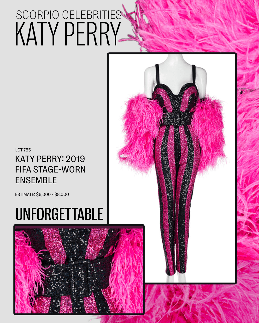 a poster for katy perry 's 2019 fifa stage worn ensemble