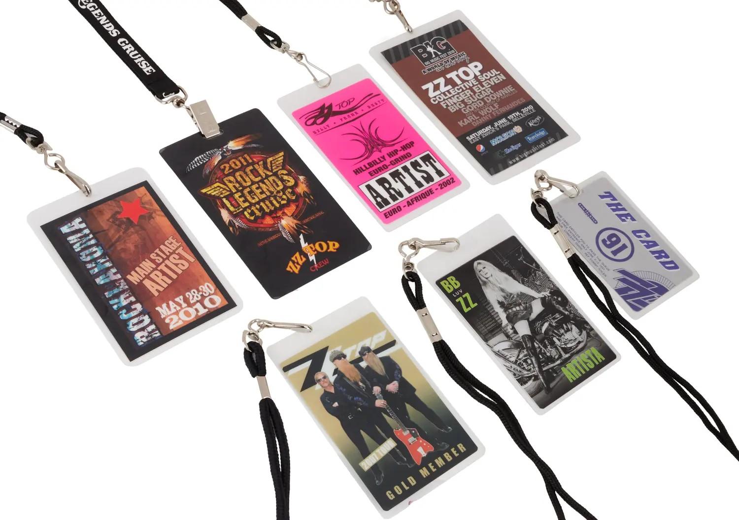 Lot 15  Dusty Hill ZZ Top Backstage Passes