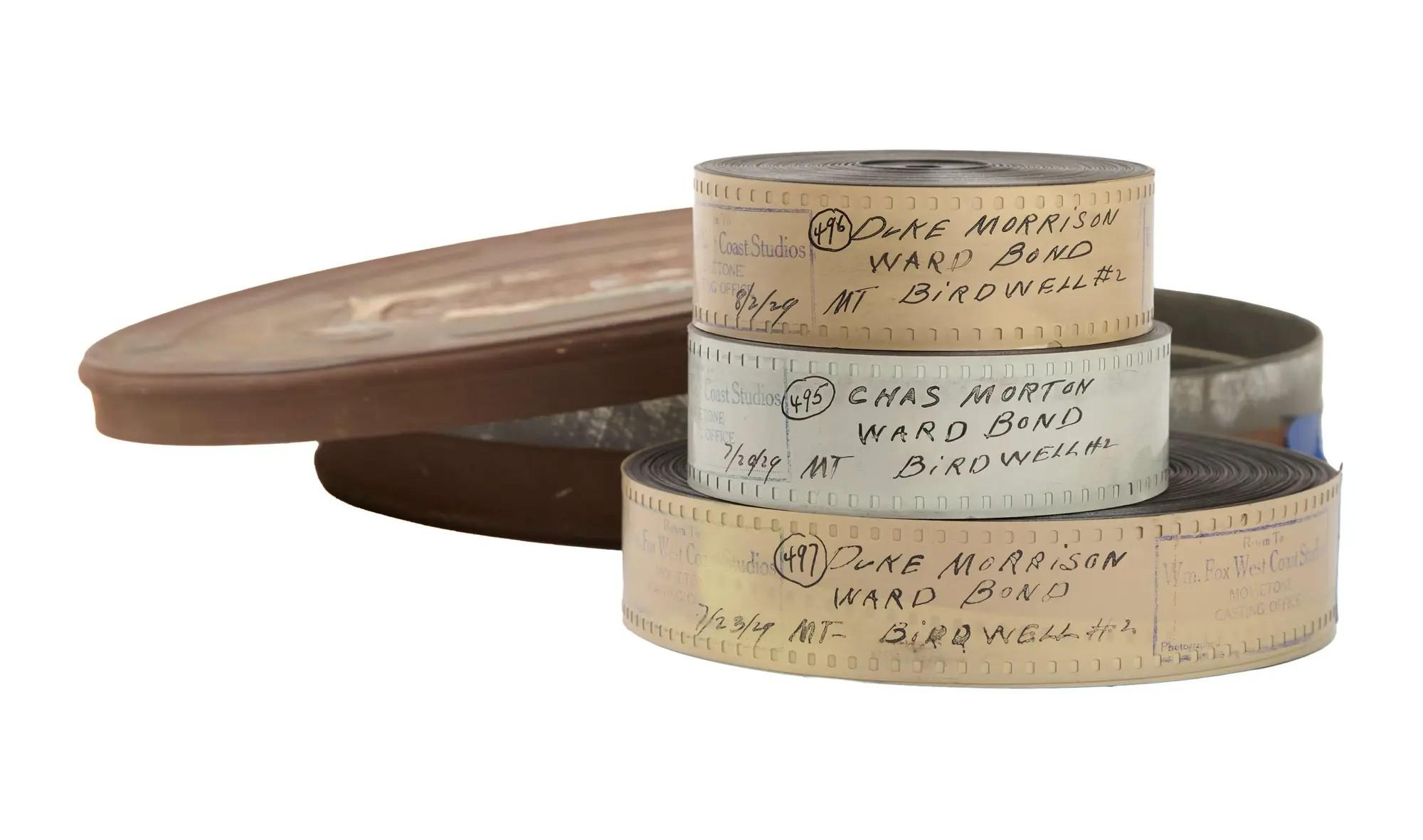 Lot #162  John Wayne Original 1929 Screen Test Audition – Newly Discovered 35mm Film Reels
