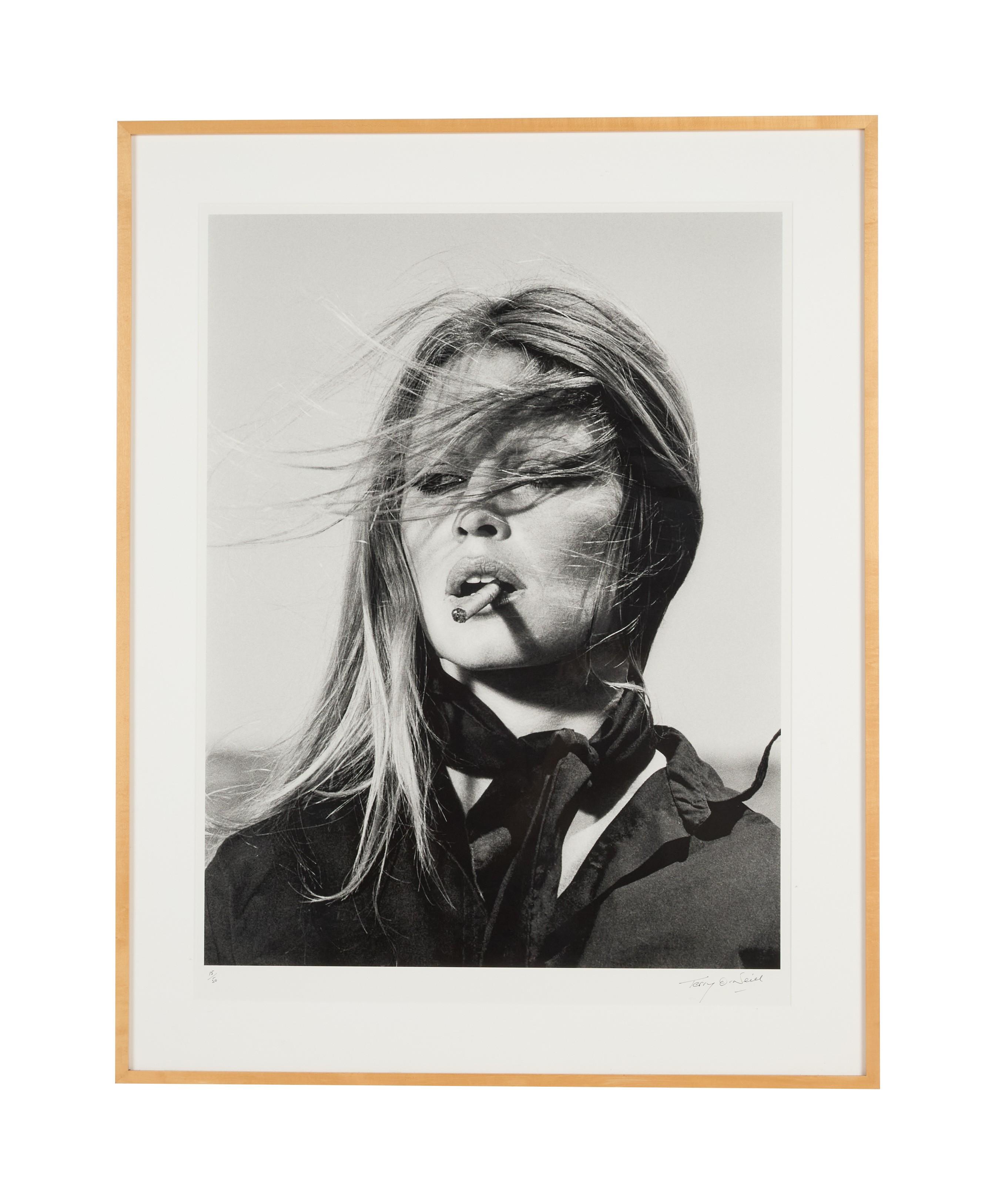 a framed portrait of a woman