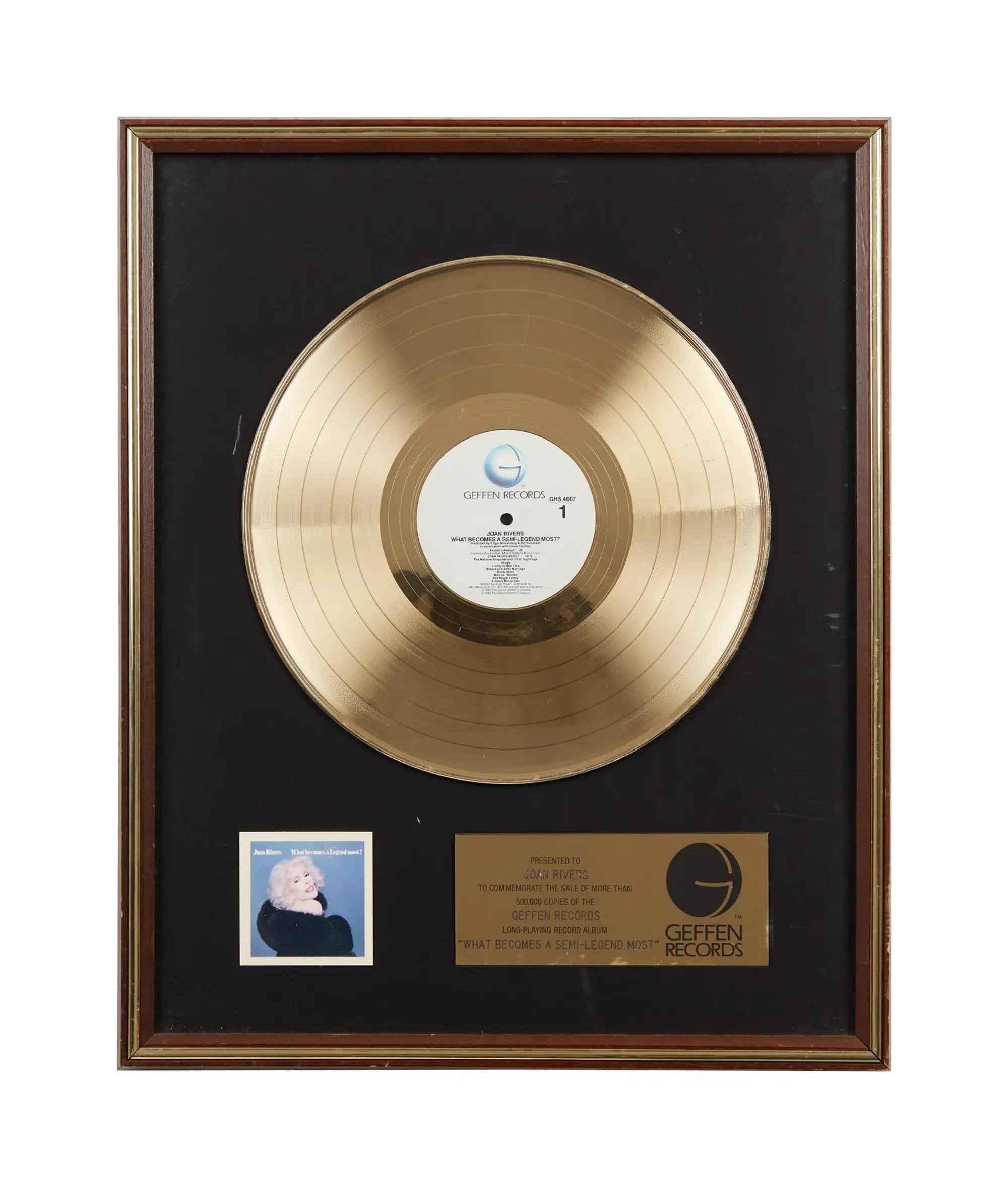 Lot #13 | "What Becomes a Semi-Legend Most" Record Award Lot 13 "What Becomes a Semi-Legend Most" Record Award