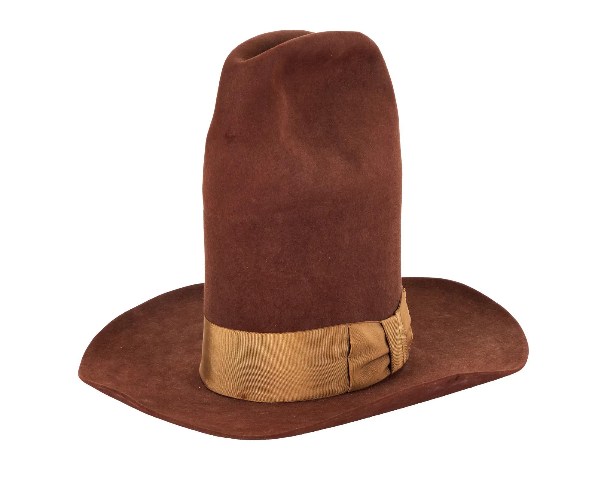 Lot #68. Bob Dylan | Owned and Worn Oversized Western Hat Lot #68 Bob Dylan Owned and Worn Oversized Western Hat