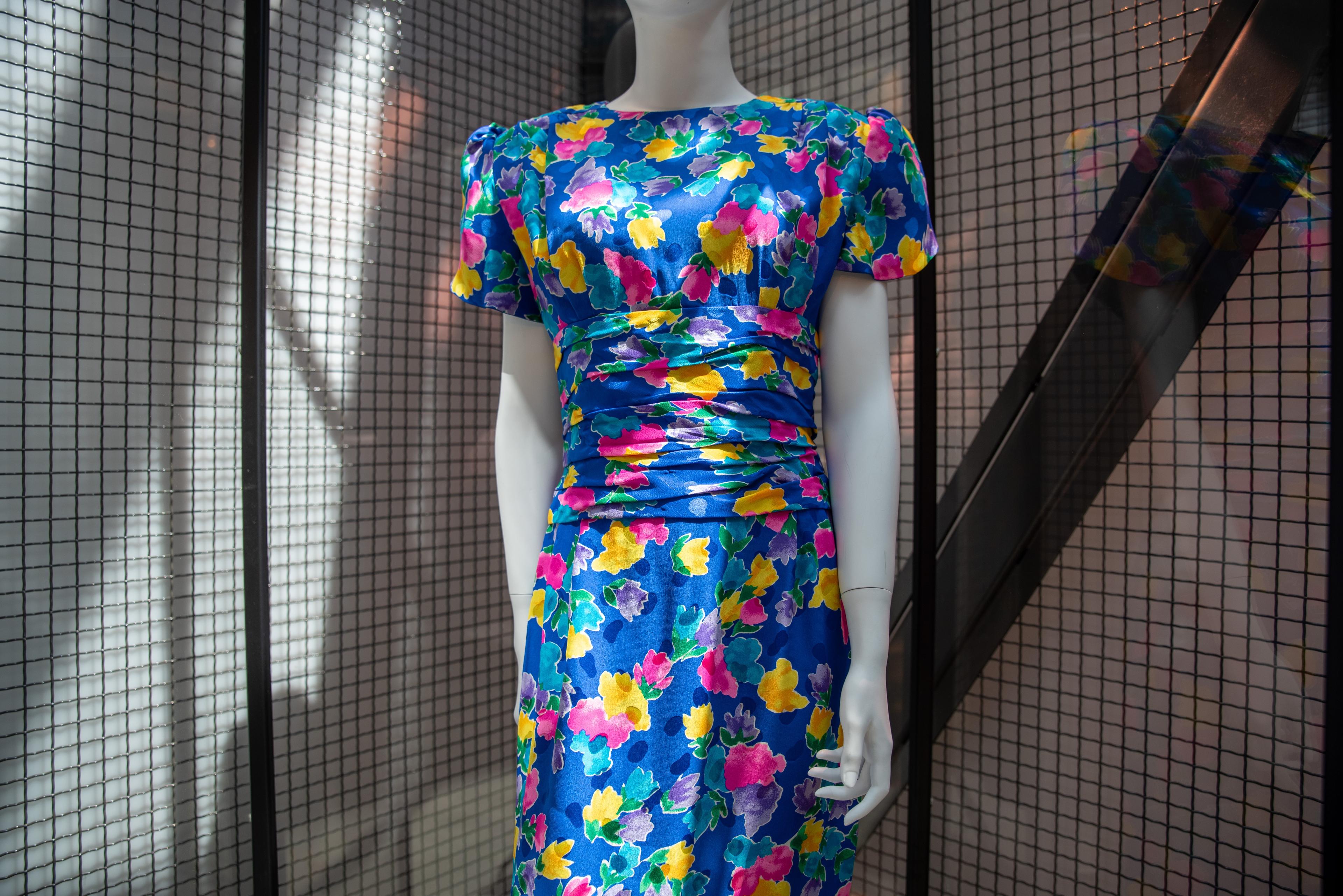 a colorful flower dress
