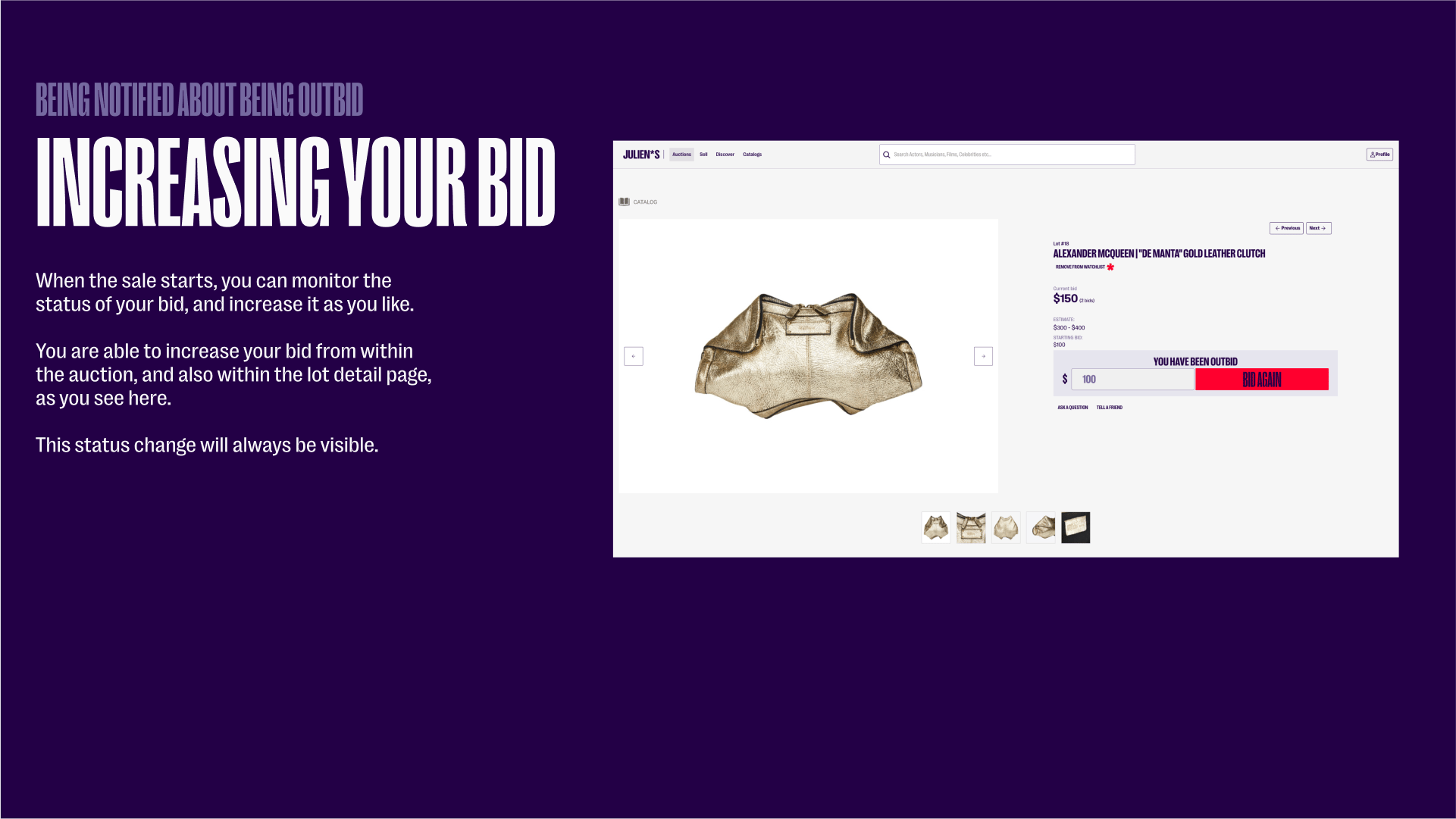 How to increase your bid when you've been outbid