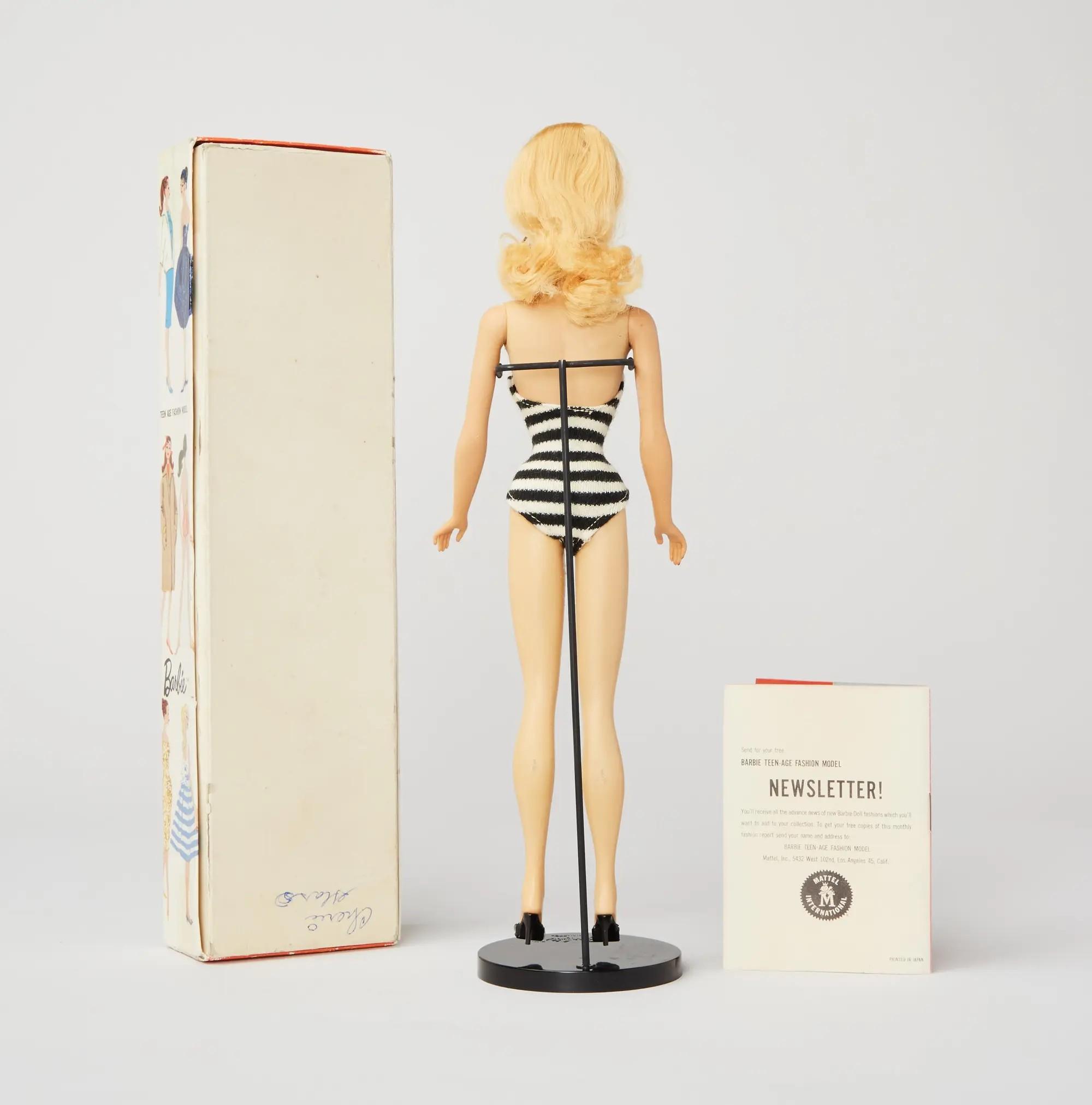Lot #156 Barbie 1960 Stock #850 Blonde Ponytail Doll (With Box)