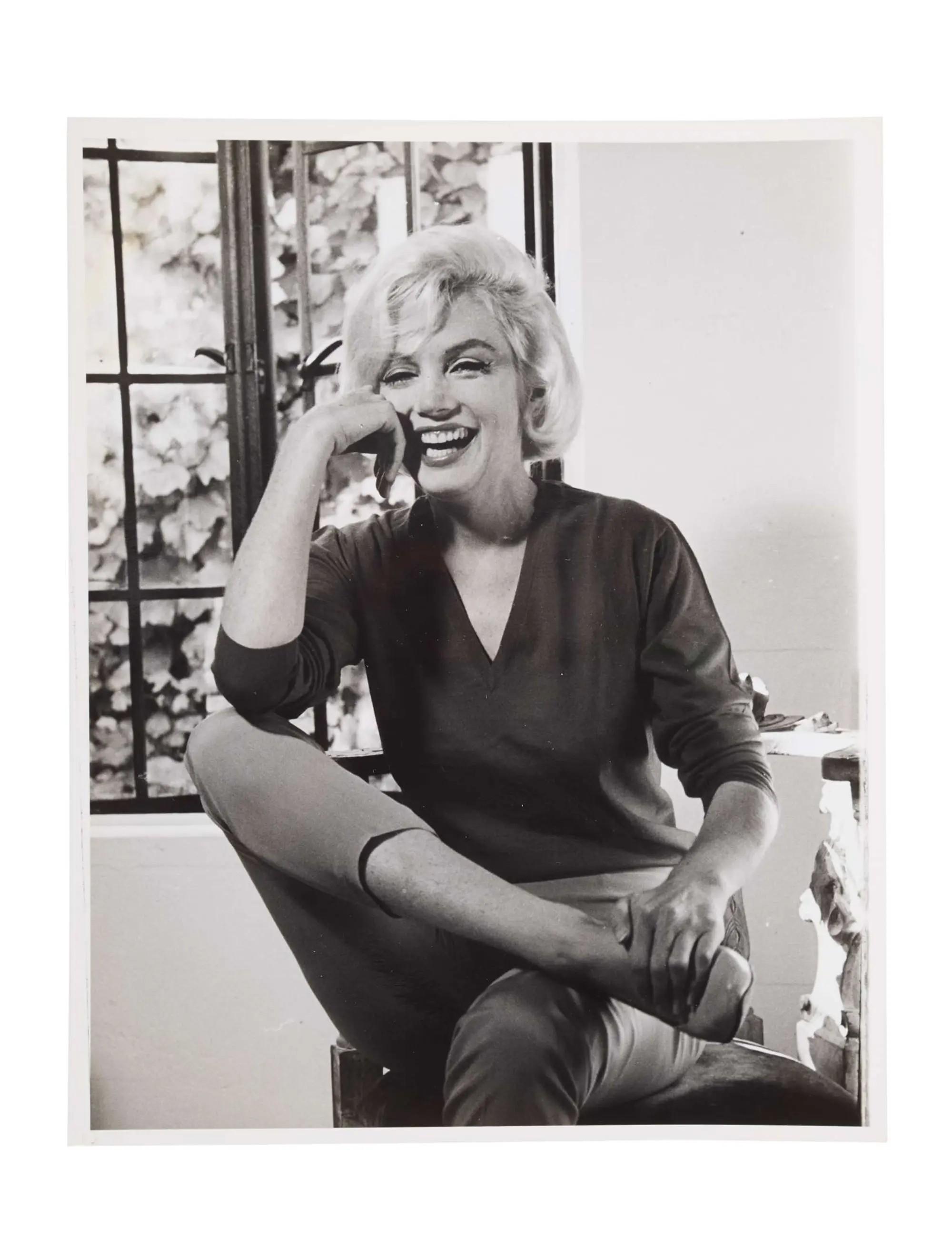 Lot #41. Marilyn Monroe | 1962/1990 Never-Published Black and White Photograph by Allan Grant Lot #41 Marilyn Monroe 1962/1990 Never-Published Black and White Photograph by Allan Grant