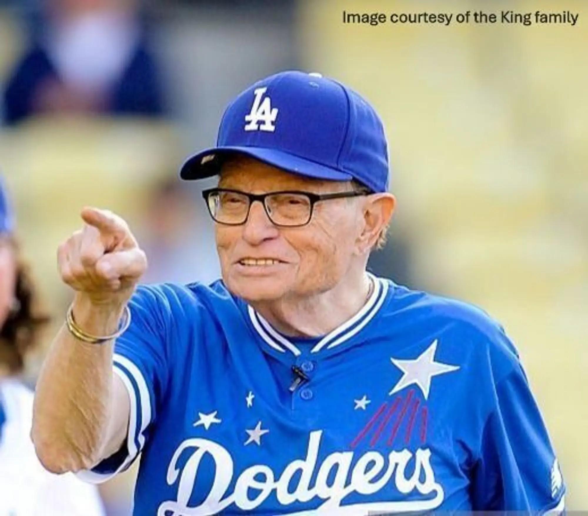 Lot #245 Larry King 2015 Dodgers Jersey