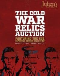 A poster for Julien's Auctions : The Cold War Relics