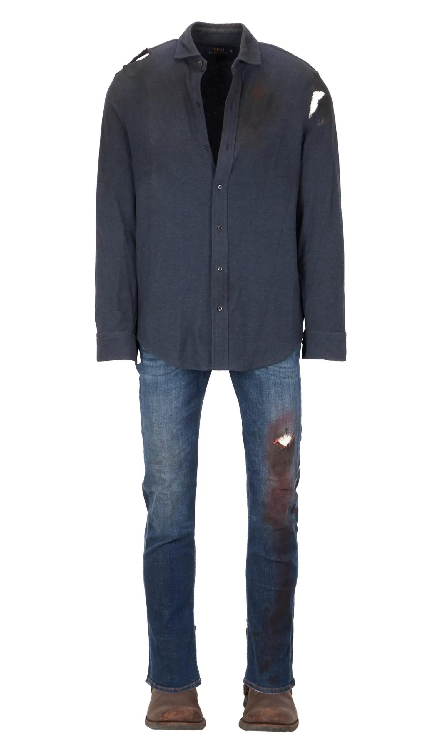 Lot #129. American Assassin | Stan Hurley (Michael Keaton) Screen-Matched and Distressed Ensemble Lot 129 American Assassin Stan Hurley (Michael Keaton) Screen-Matched and Distressed Ensemble