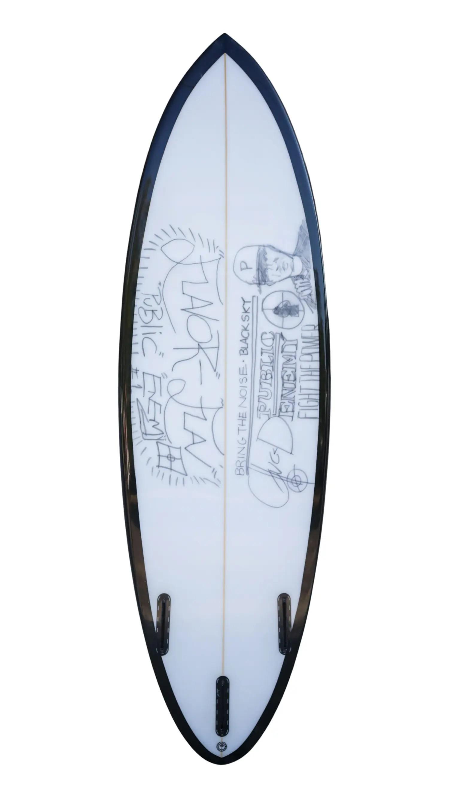 Lot #461. Public Enemy | Signed Surfboard Lot #461 Public Enemy Signed Surfboard