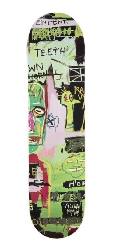 AFTER JEAN-MICHEL BASQUIAT IN ITALIAN SKATE DECKS 2014