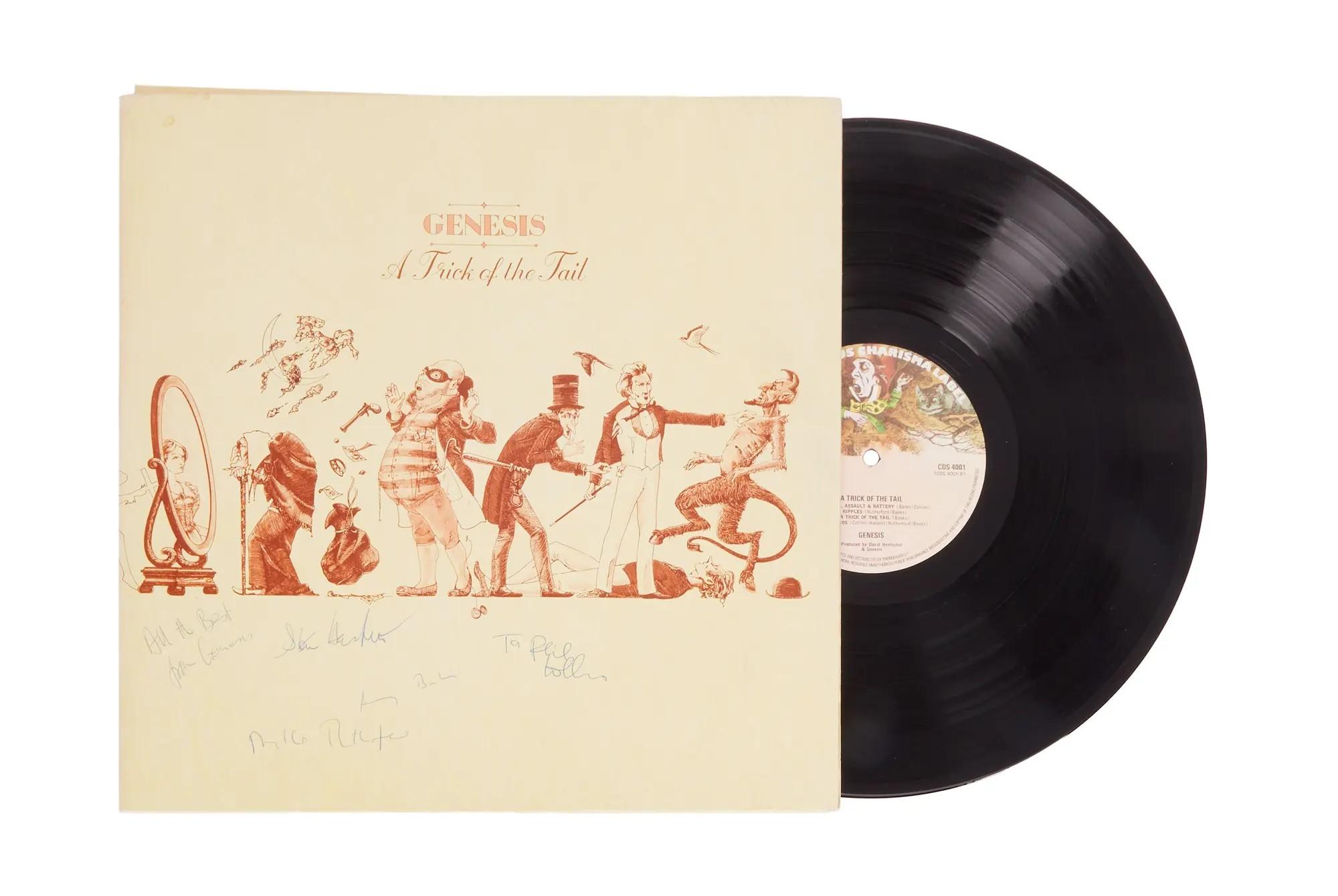 Lot #755. Genesis | Band Signed "A Trick Of The Tail" Record Album (UK)
Lot #755 Genesis Band Signed "A Trick Of The Tail" Record Album (UK)