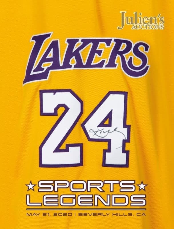A poster for Julien's Auctions Sports Legends