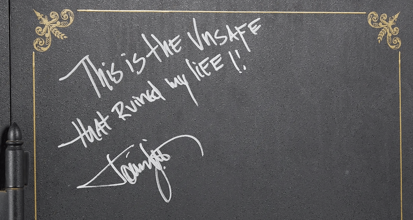 Lot #504 Tommy Lee Infamous Signed Black Safe
